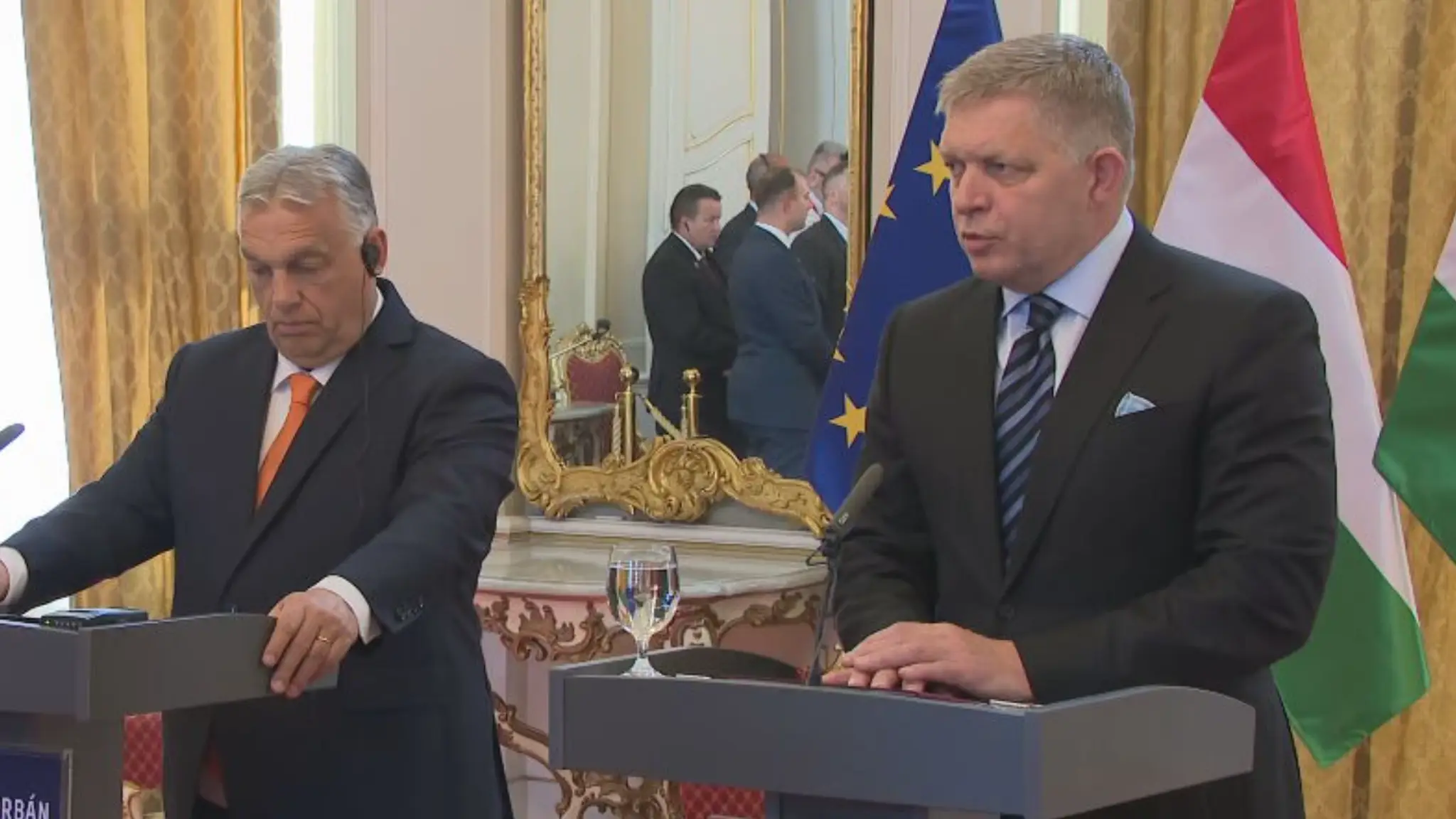 Robert Fico a Viktor Orbán.