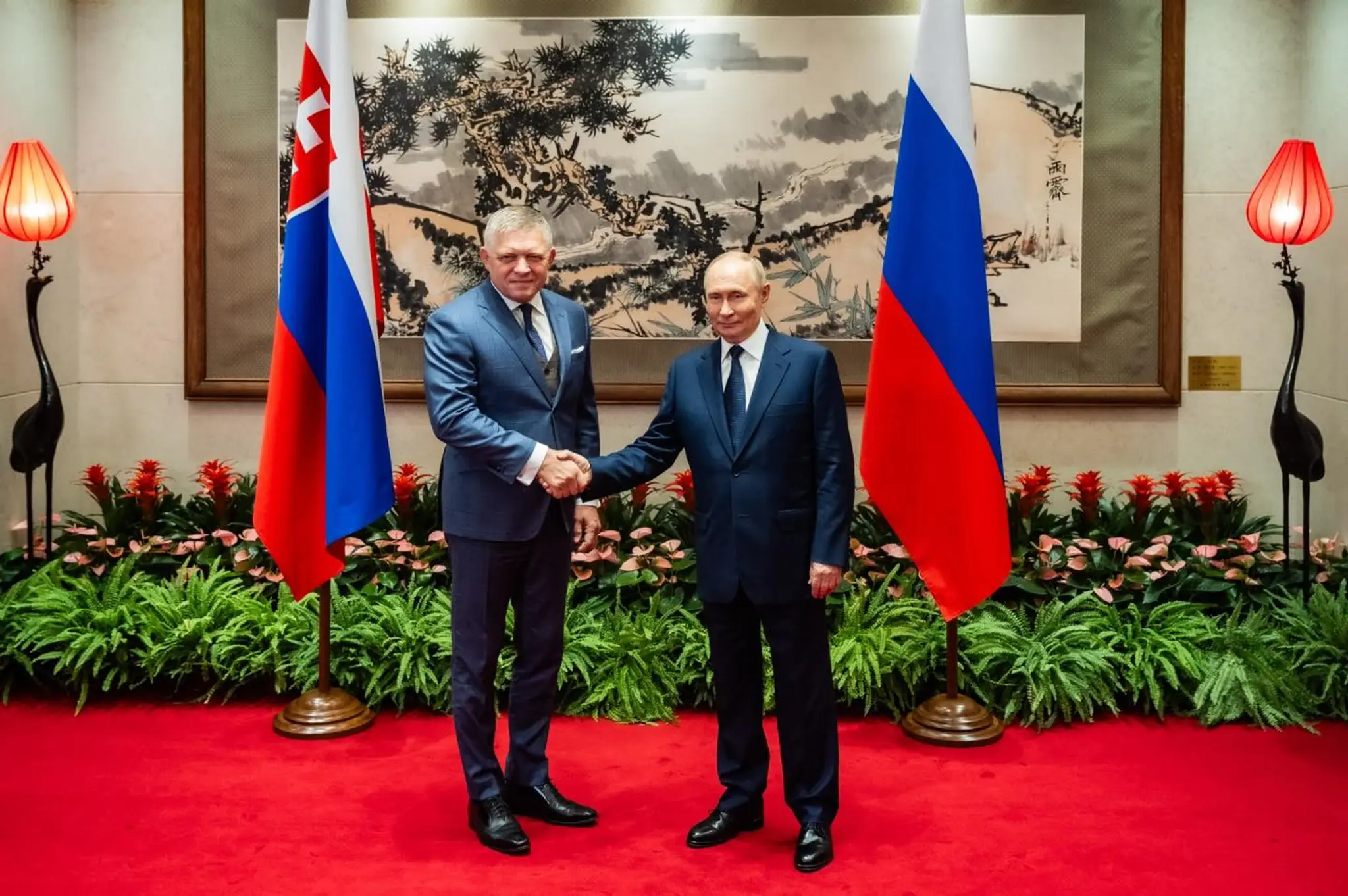 Robert Fico s Vladimirom Putinom.