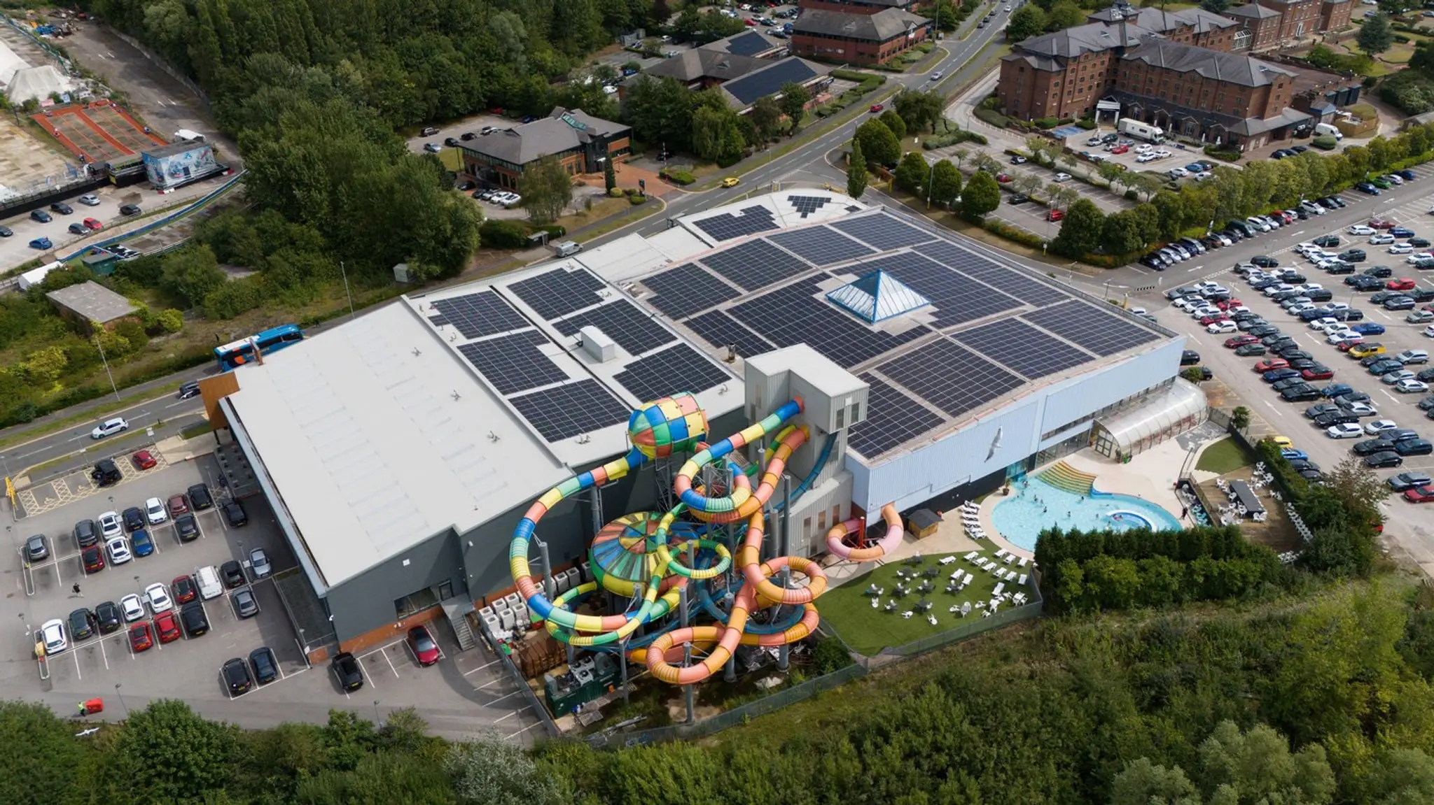 Aquapark Waterworld v meste Stoke.