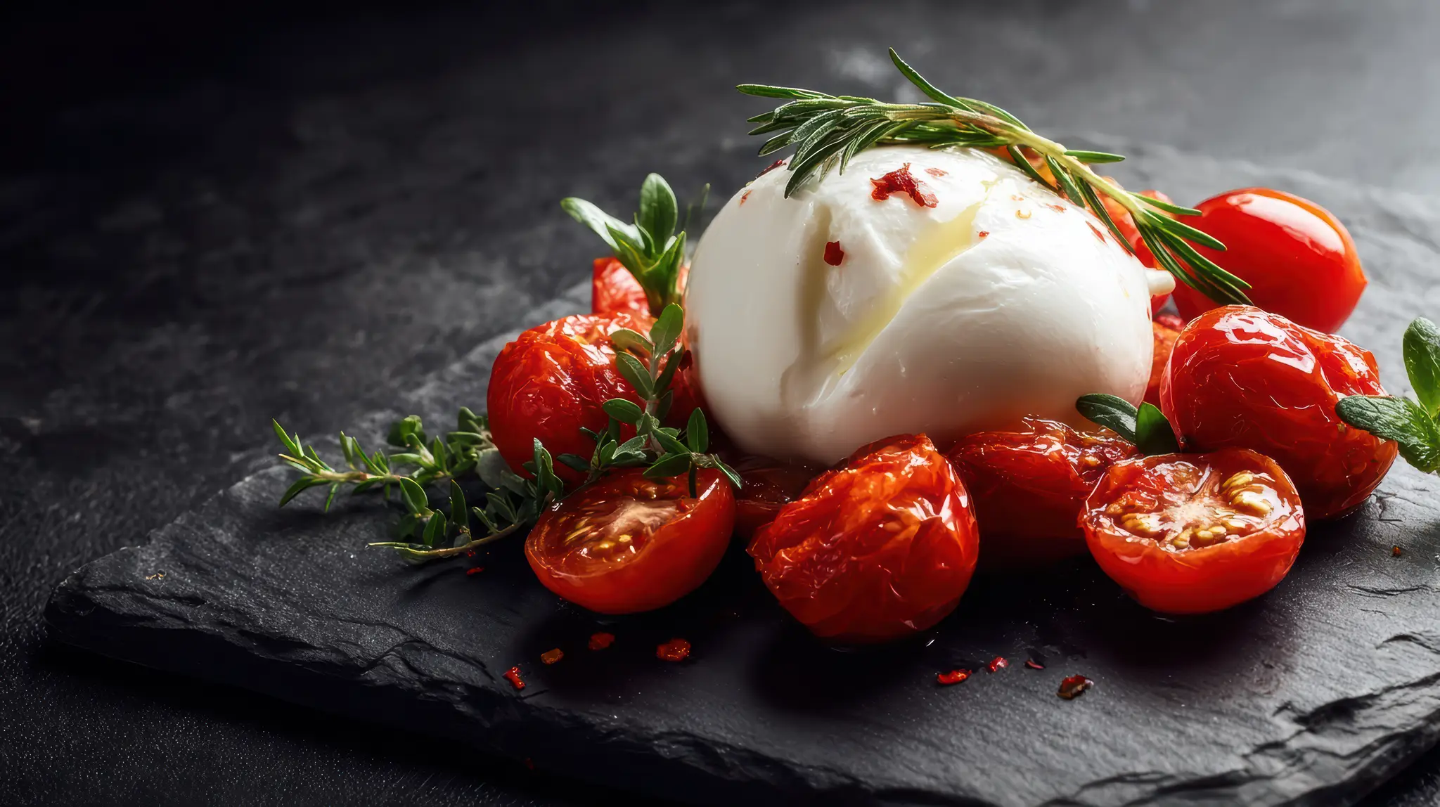 buratta, mozzarella
