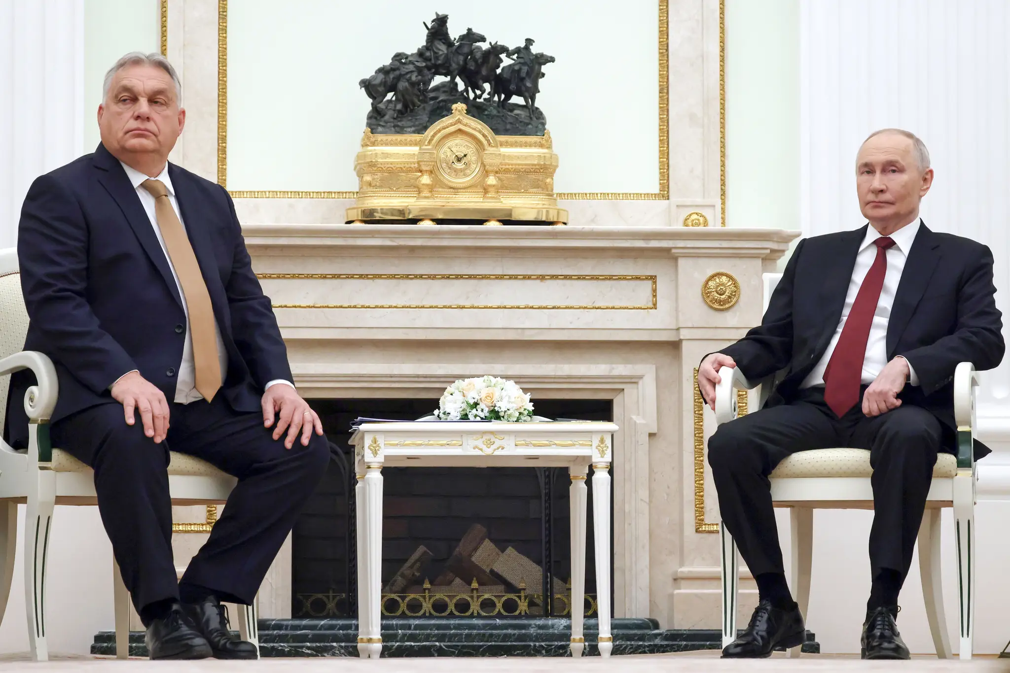 Vladimir Putin s Viktorom Orbánom