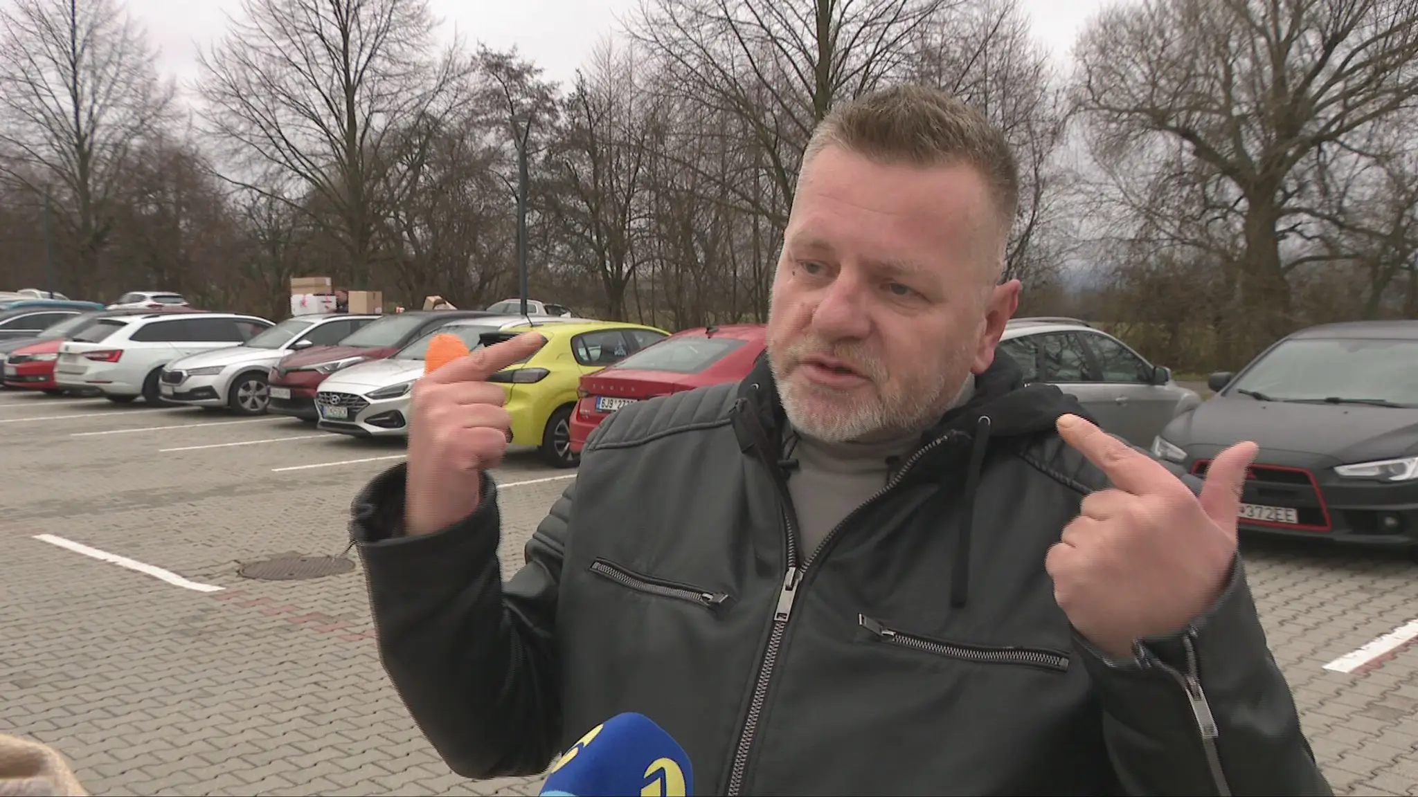 Napadnutý taxikár.