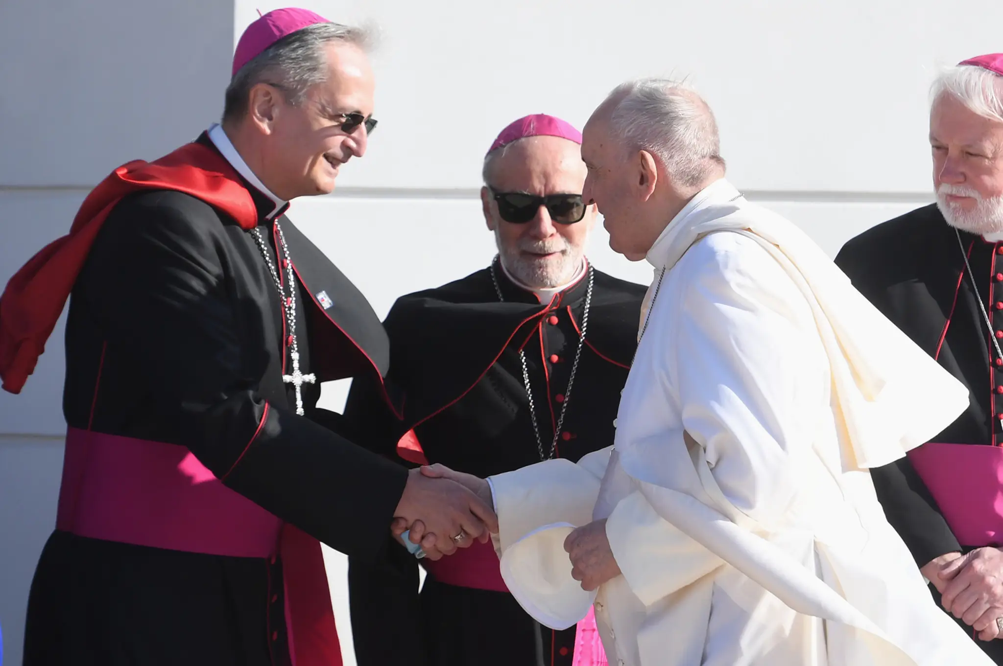 Pápež František v Prezidentskom paláci.
