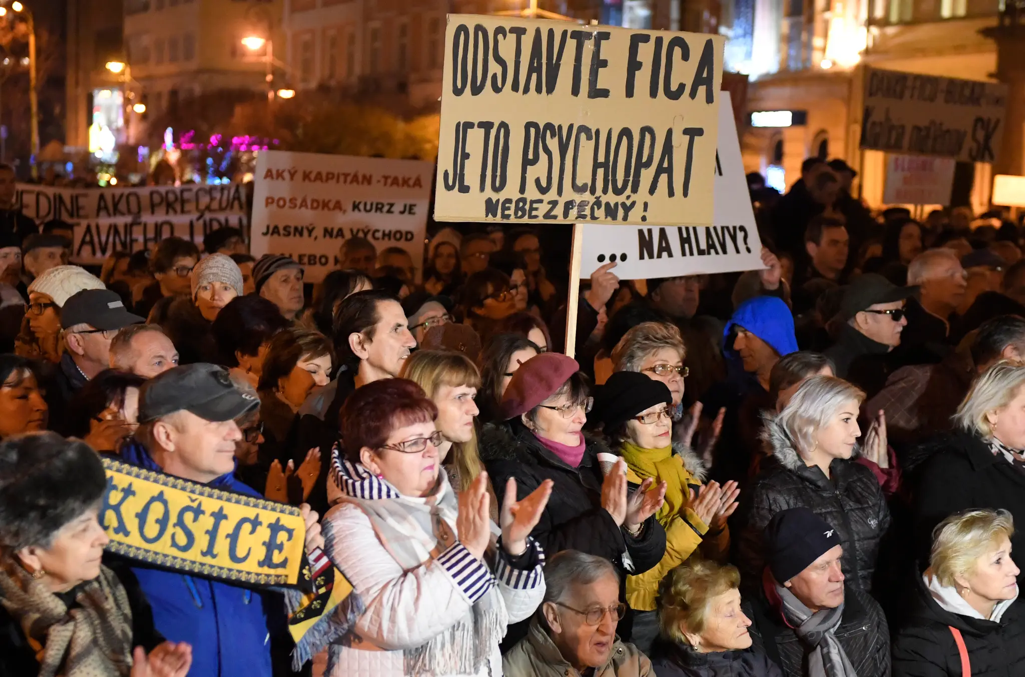 Protestné pochody Za slušné Slovensko naprieč Slovenskom