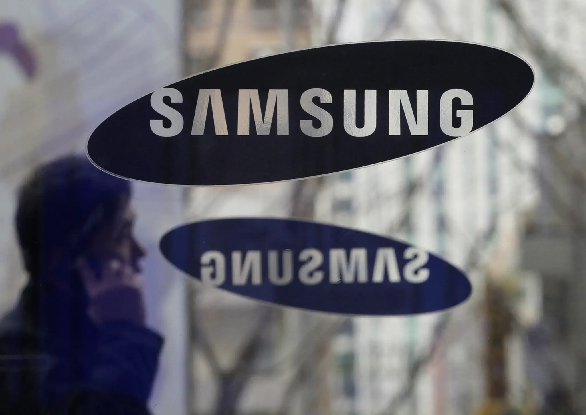 Logo spoločnosti Samsung v Soule.