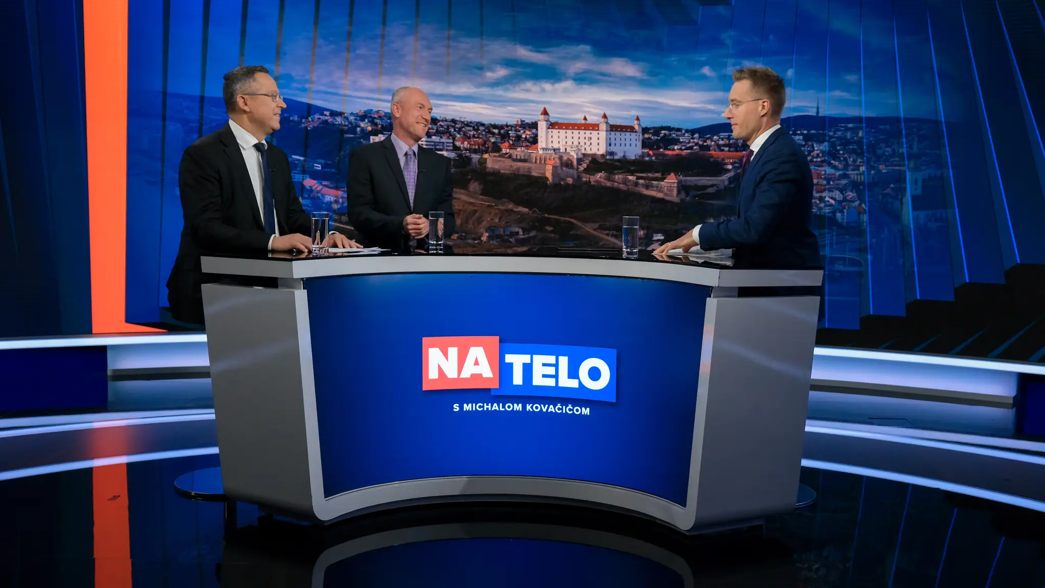 Ladislav Kamenický a Karel Hirman v relácii Na telo.