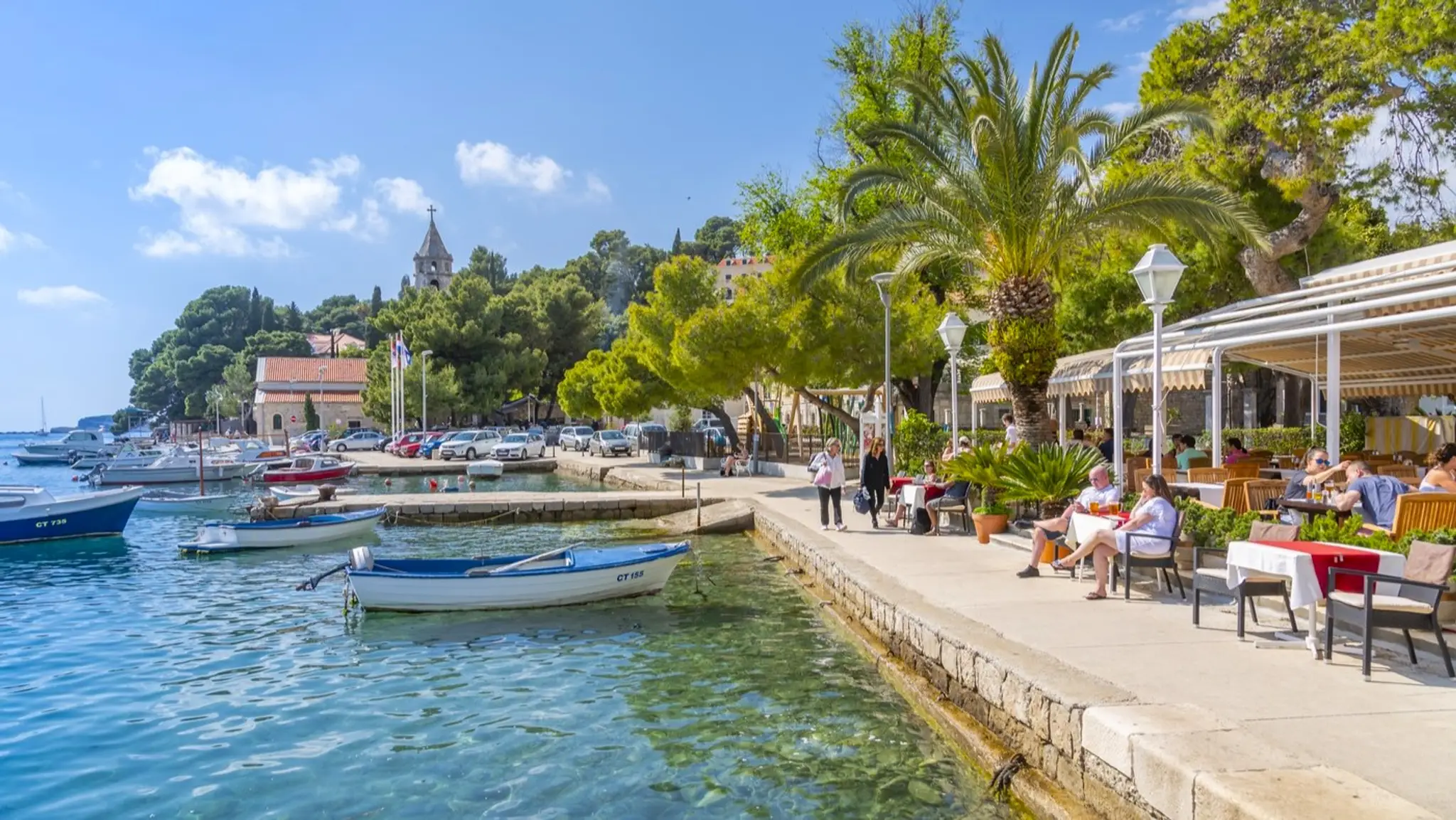 Cavtat, Chorvátsko. 