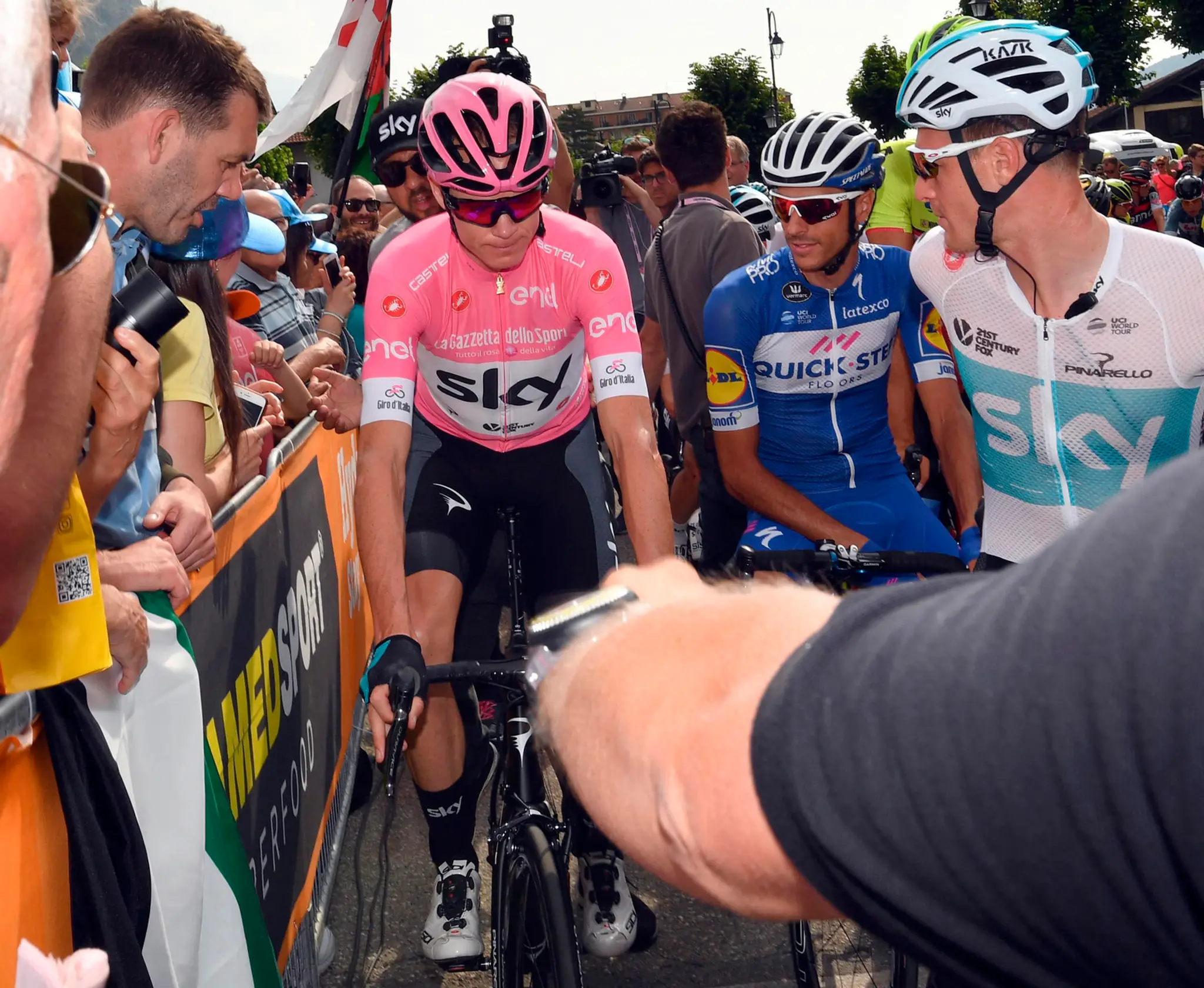 Chris Froome na štarte 20. etapy Tour de France.