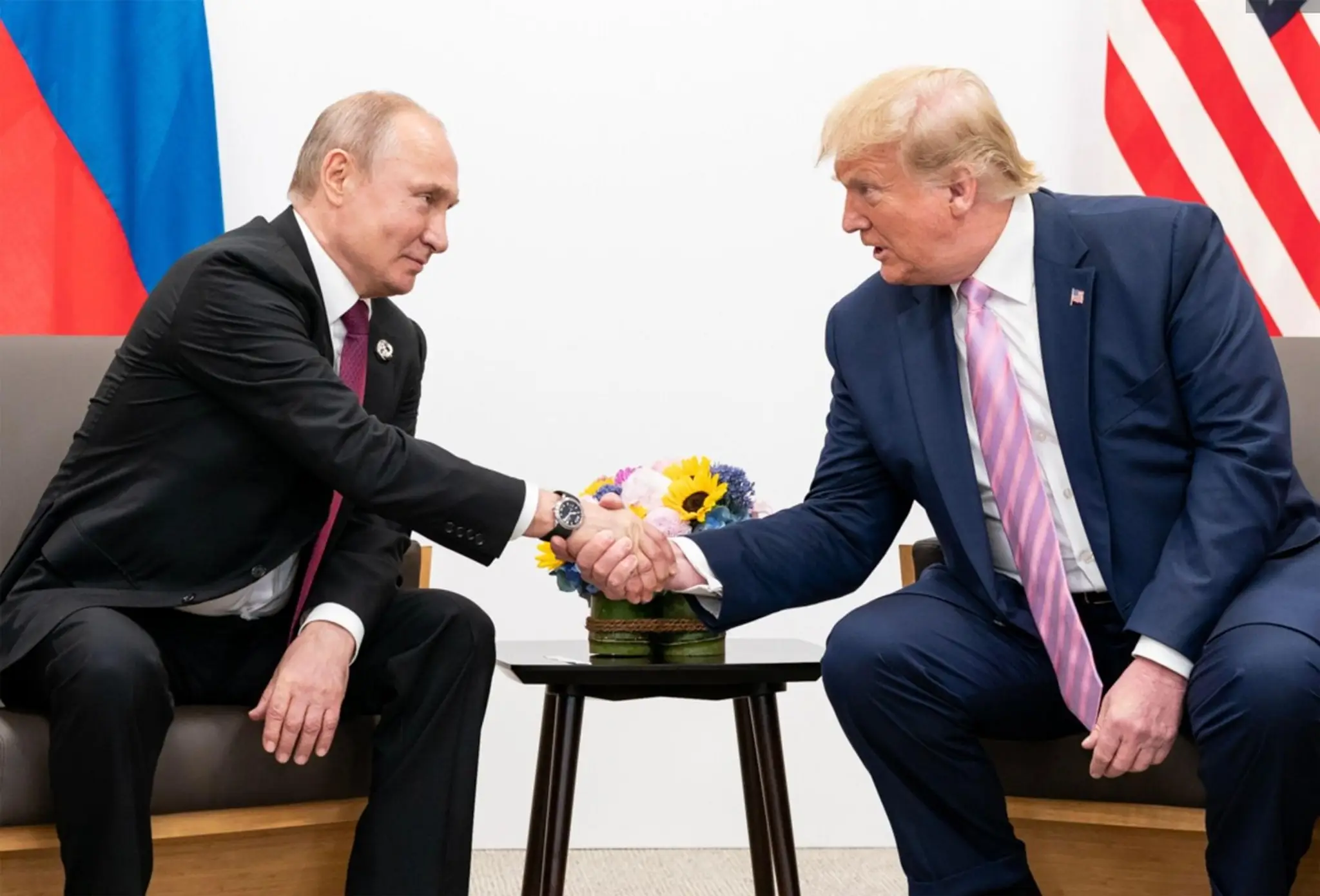 Donald Trump a Vladimir Putin v roku 2019.