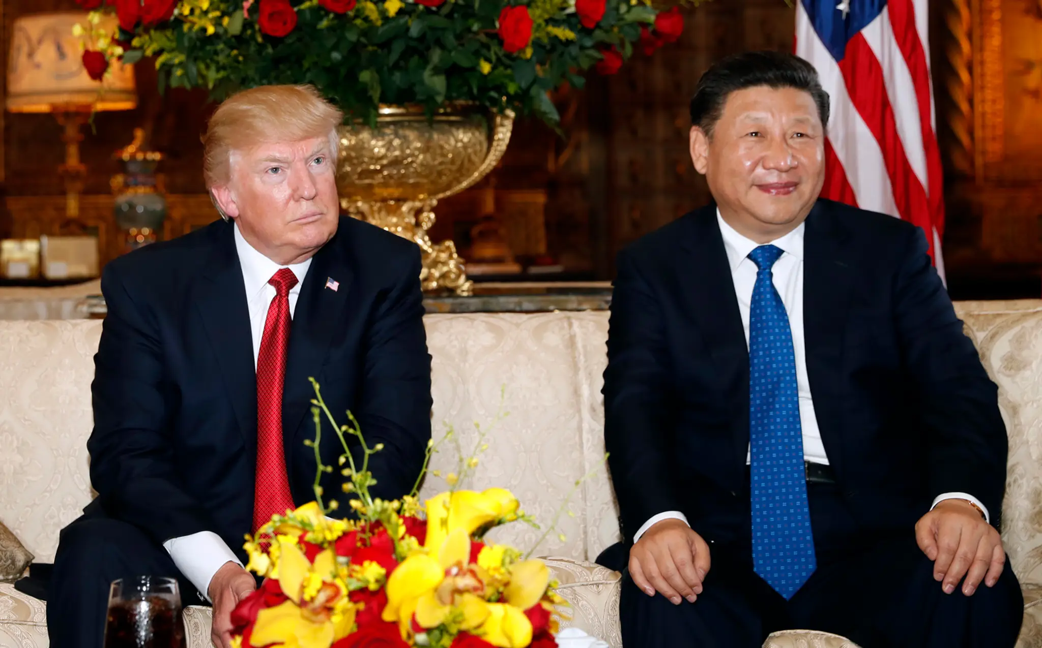 Prezident Trump a čínsky prezident Si Ťin-pching.
