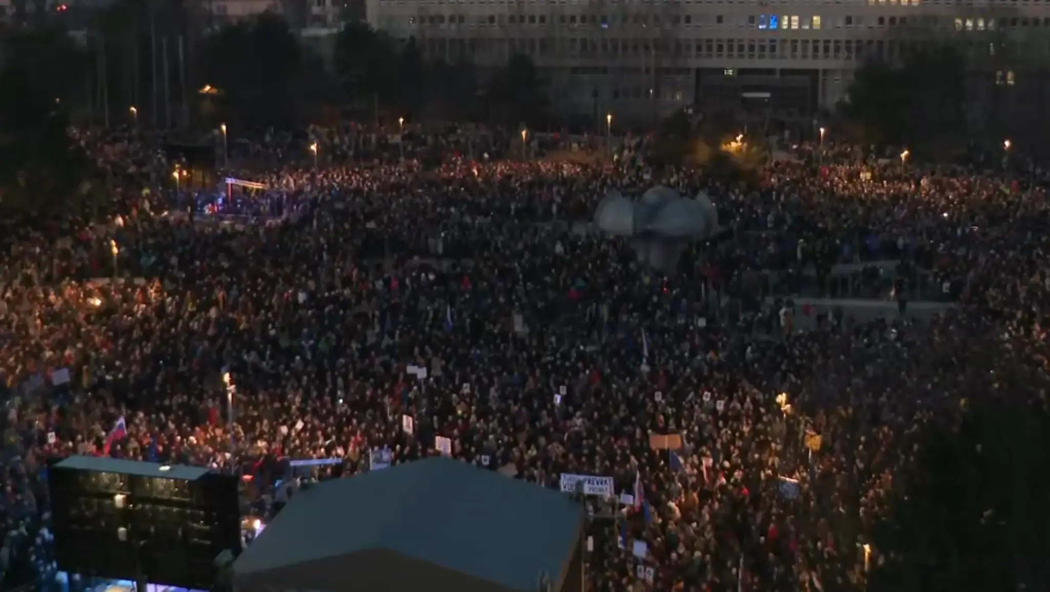 Protest na Námestí slobody (24. 1.)