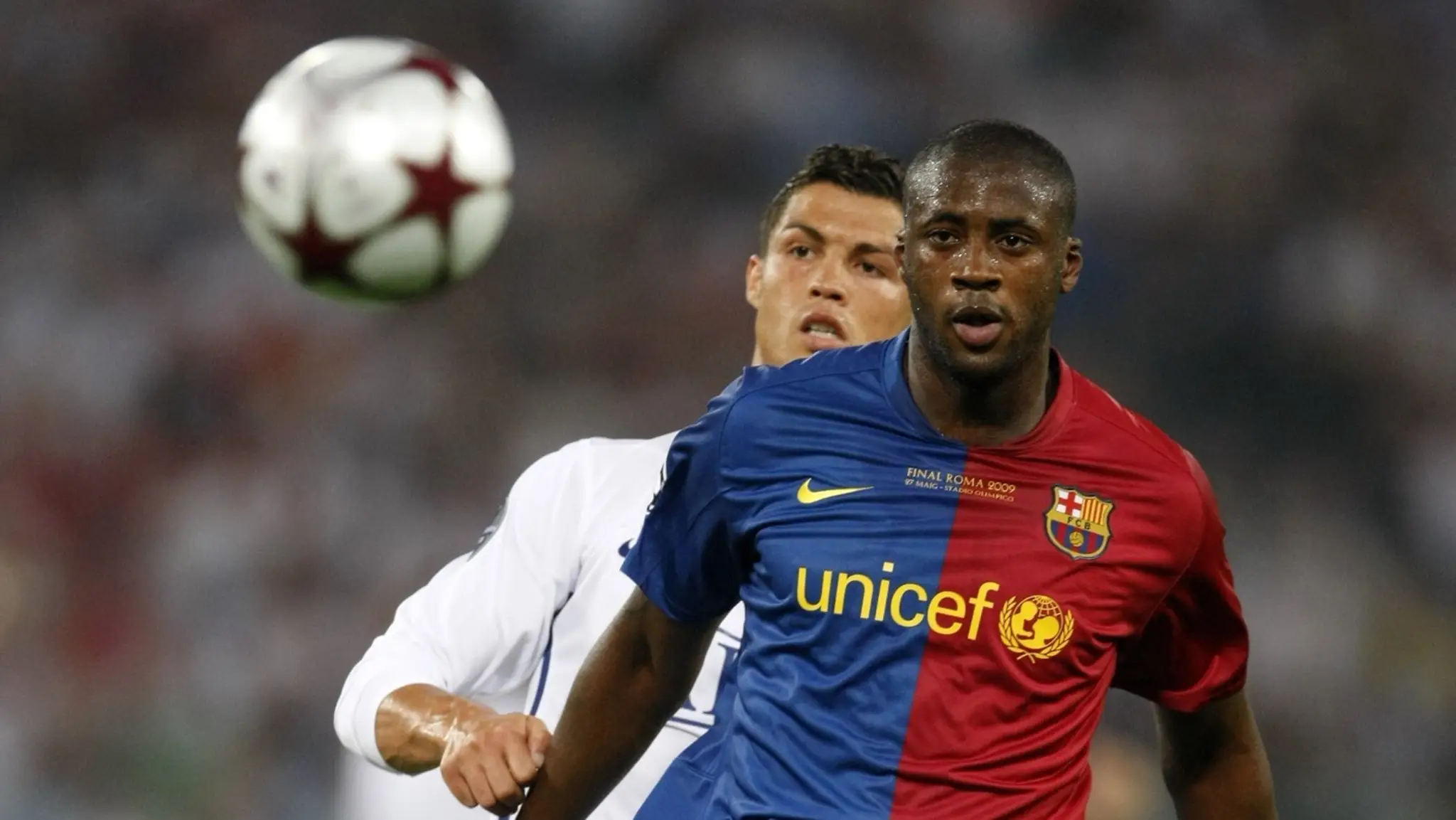 Yaya Touré v drese Barcelony