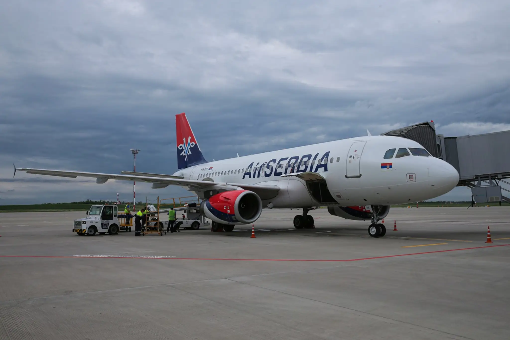 Lietadlo Air Serbia - ilustračná snímka