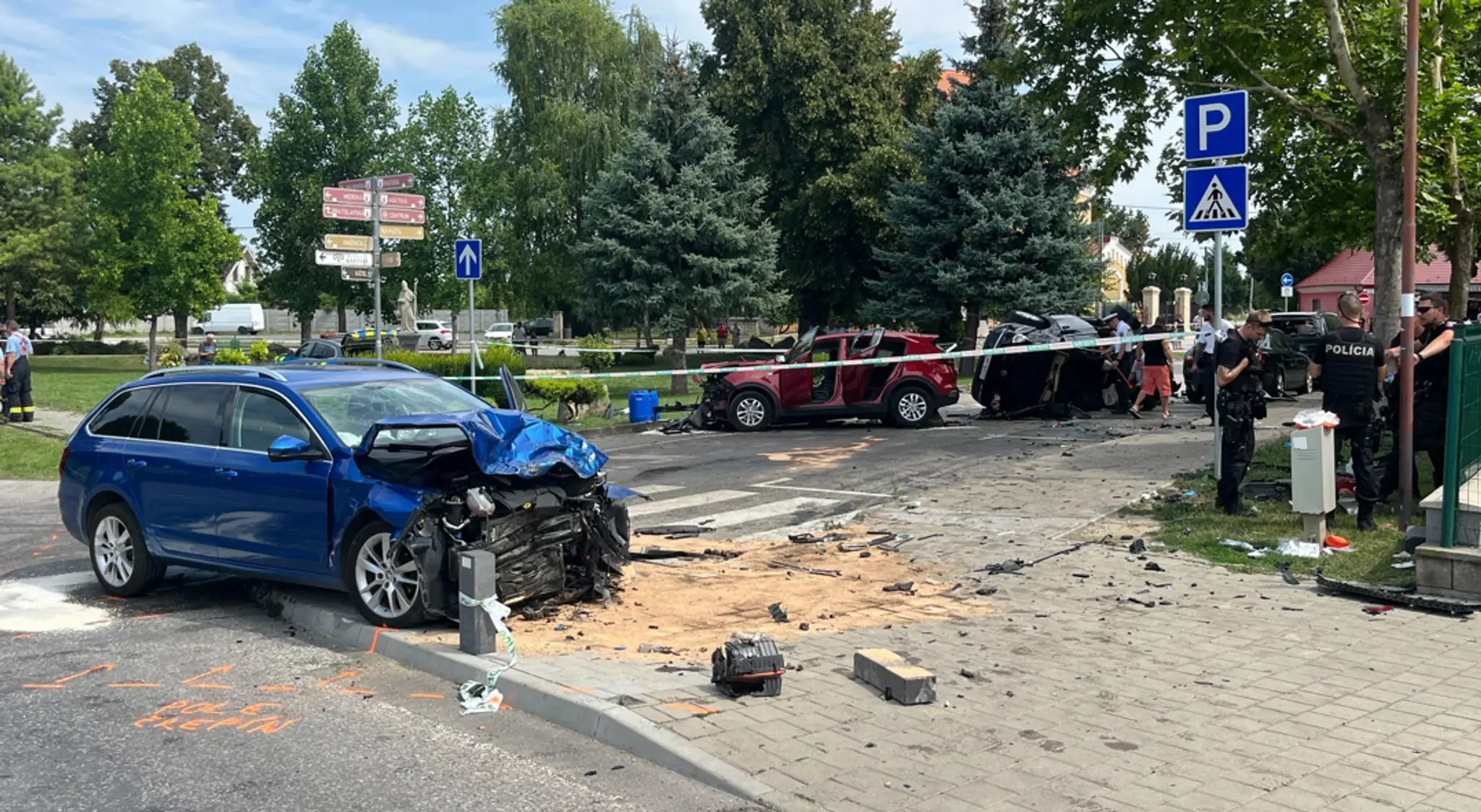 Policajná naháčka v Tomášove.