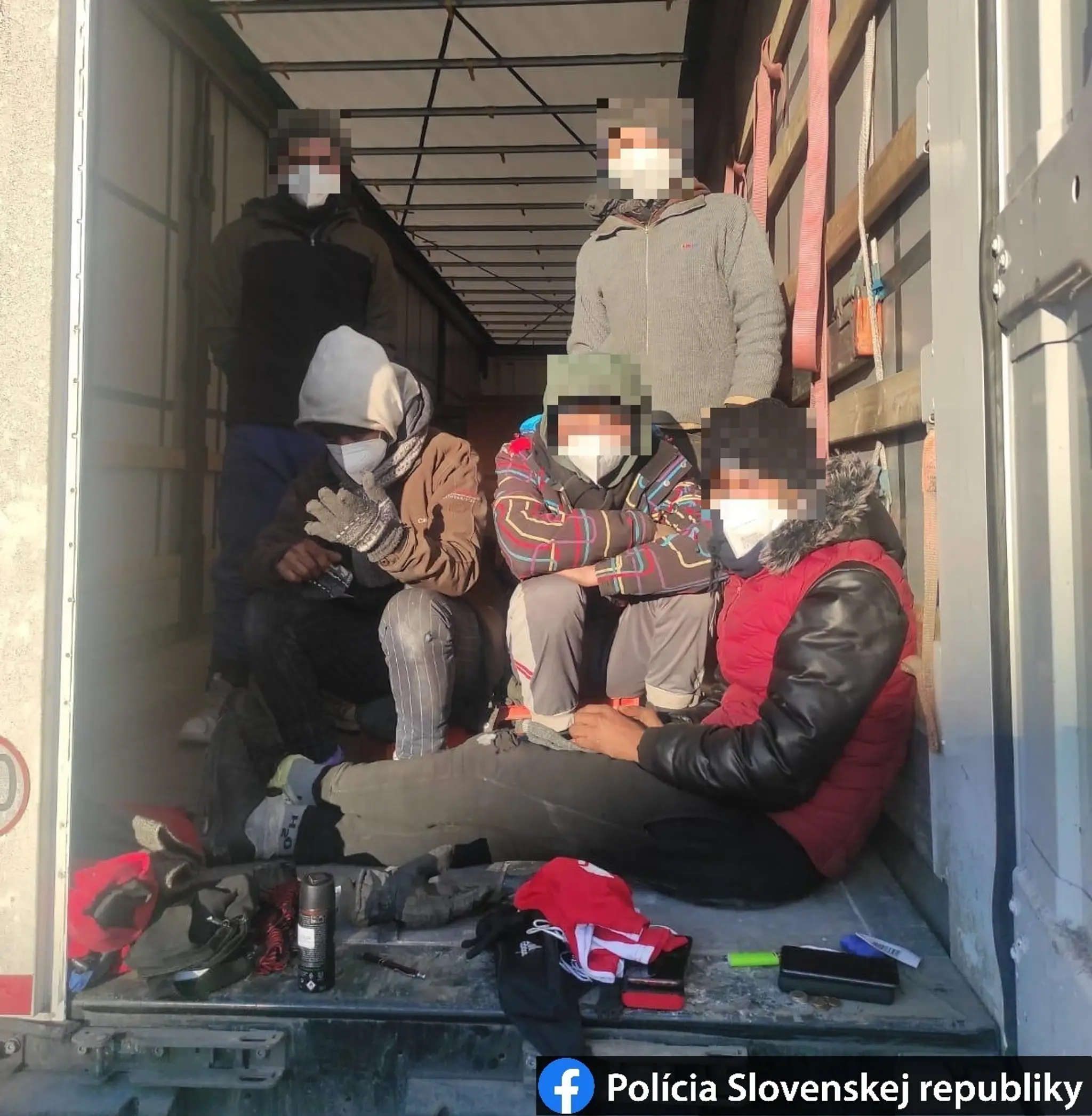 Zadržaní imigranti.