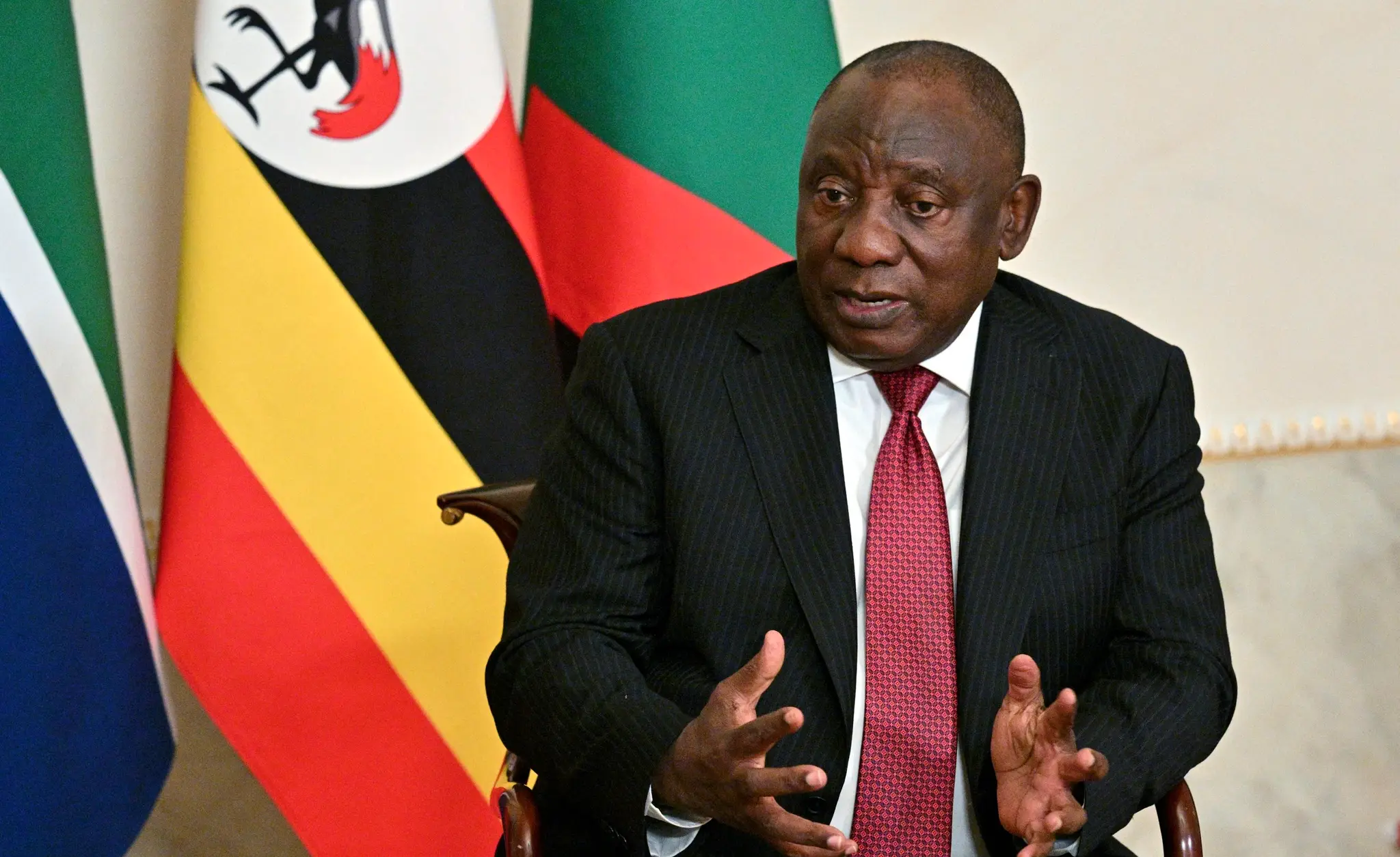 Prezident Juhoafrickej republiky Cyril Ramaphosa.
