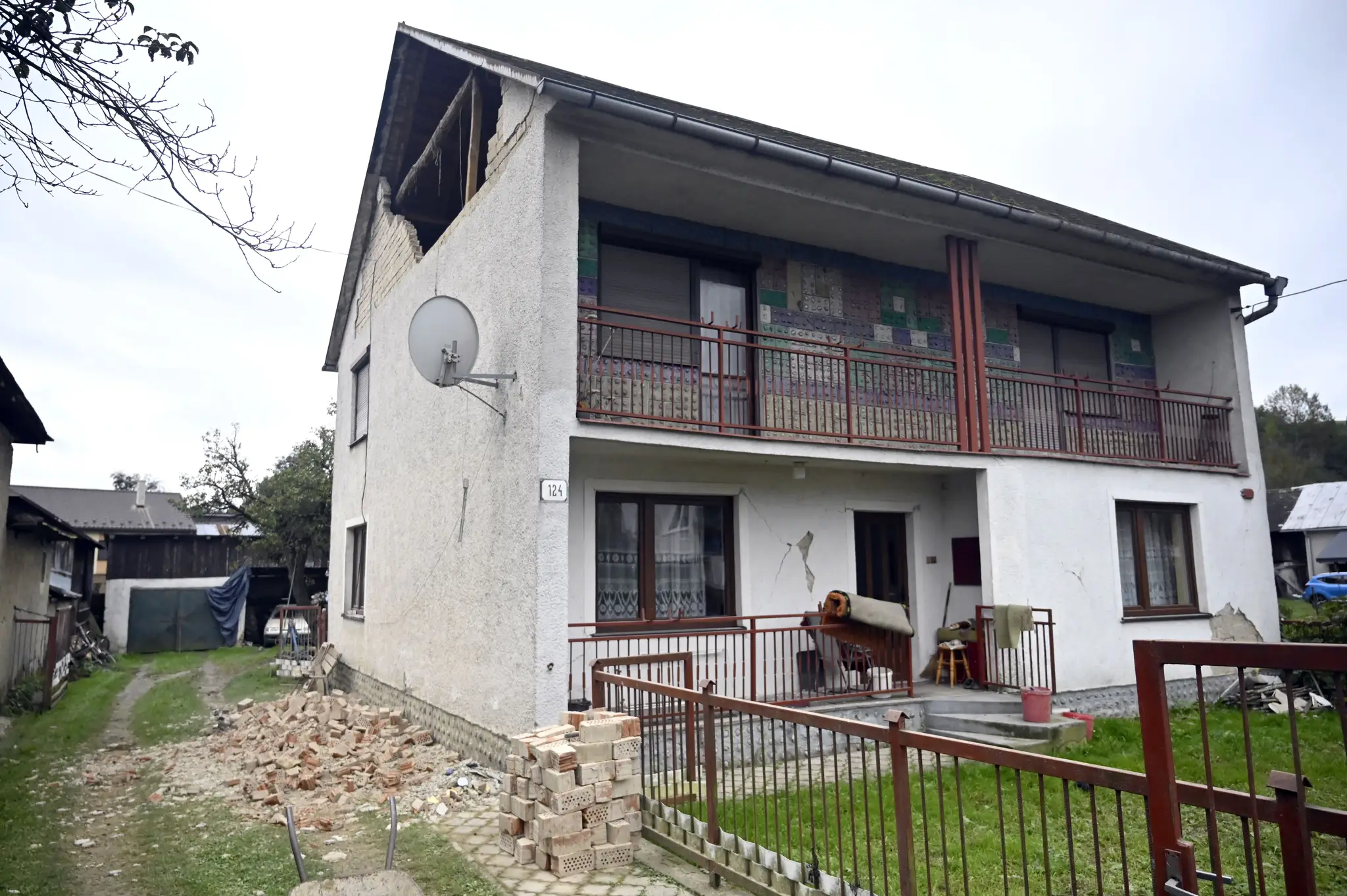 Zemetrasenie v obci Baškovce