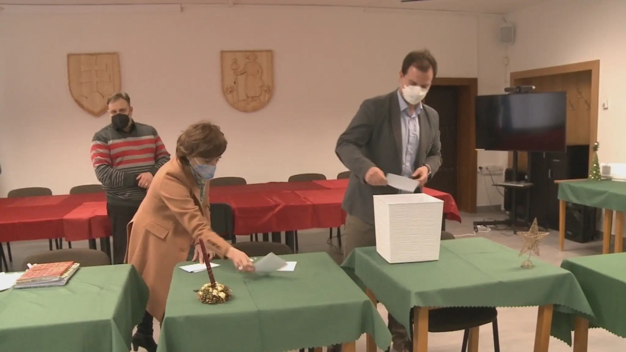 Žrebovanie očkovacej lotérie vo Veľkom Šariši.