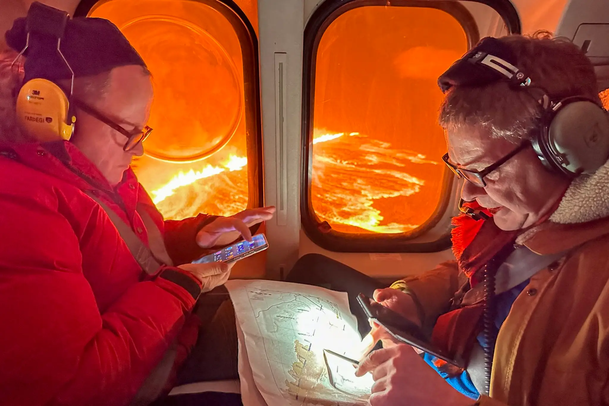 Erupcia na Islande. 