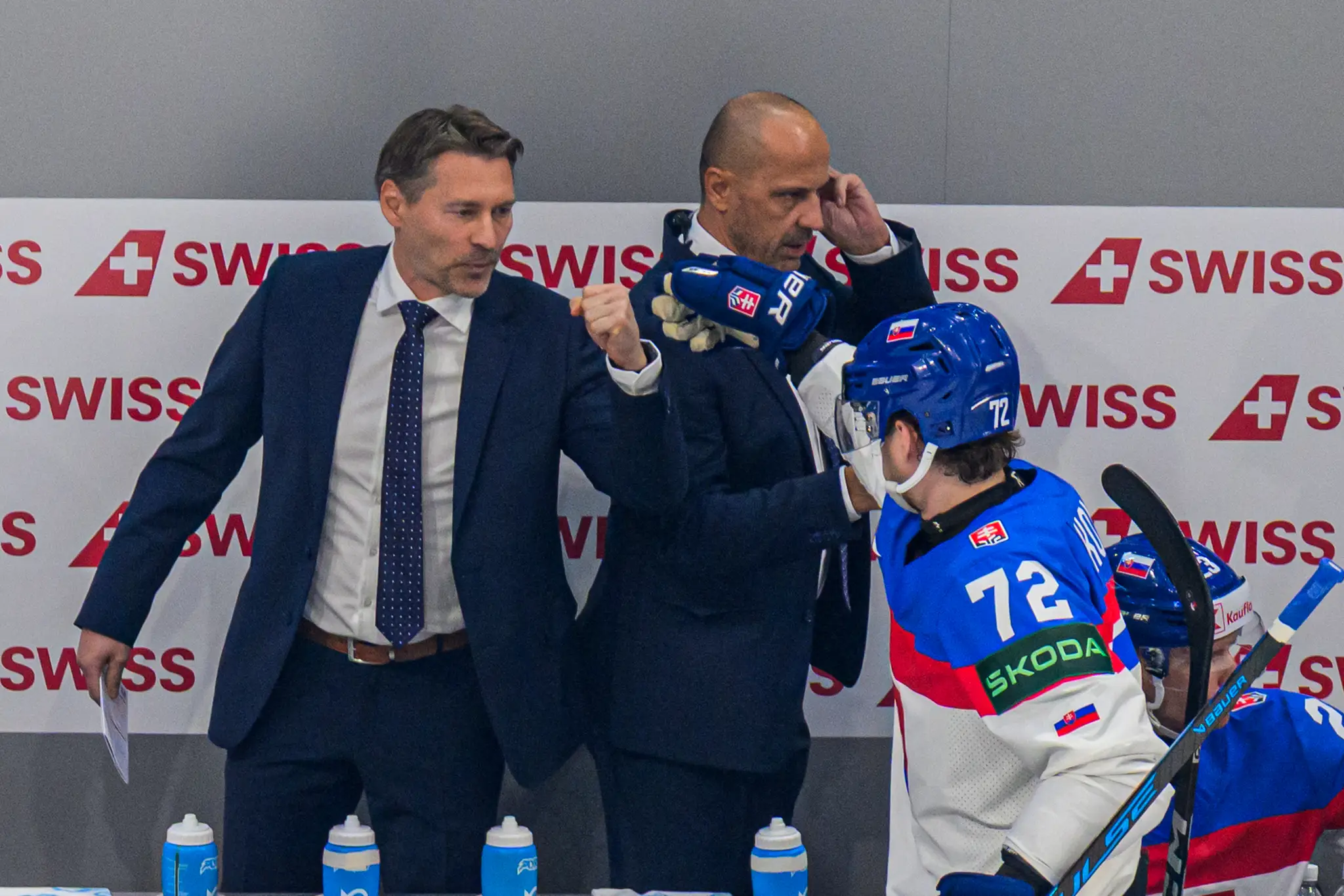 Tréner Slovenska Vladimír Országh.