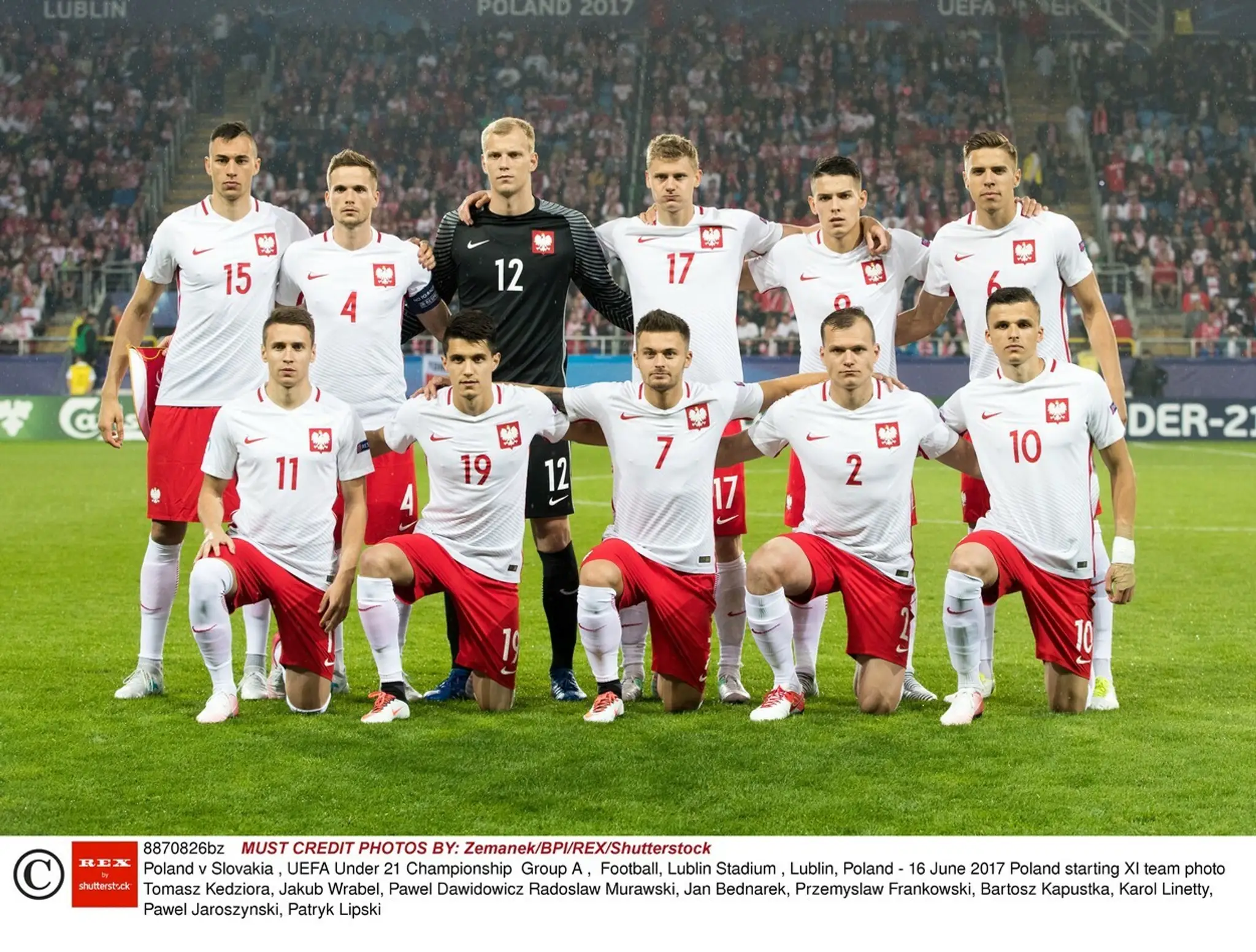 Poľský výber do 21 rokov.