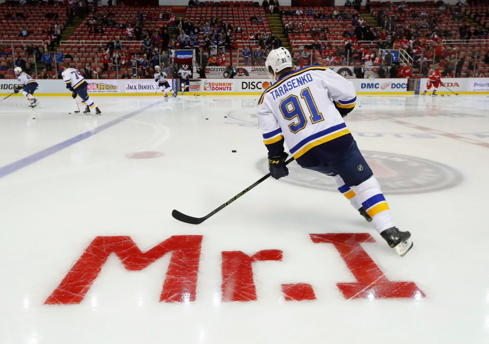 Útočník St. Louis Blues Vladimir Tarasenko na archívnej snímke.