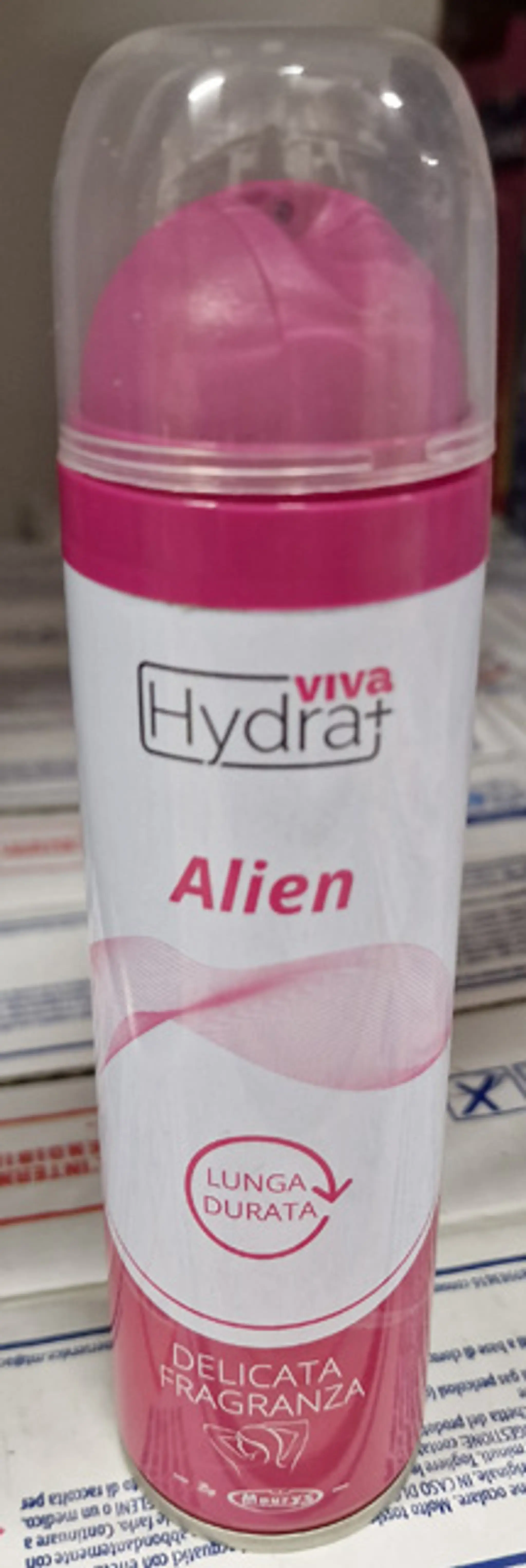 Sprejový dezodorant.