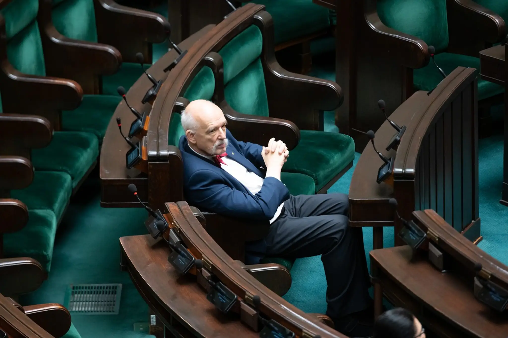 Krajne pravicový poľský politik Janusz Korwin-Mikke. 