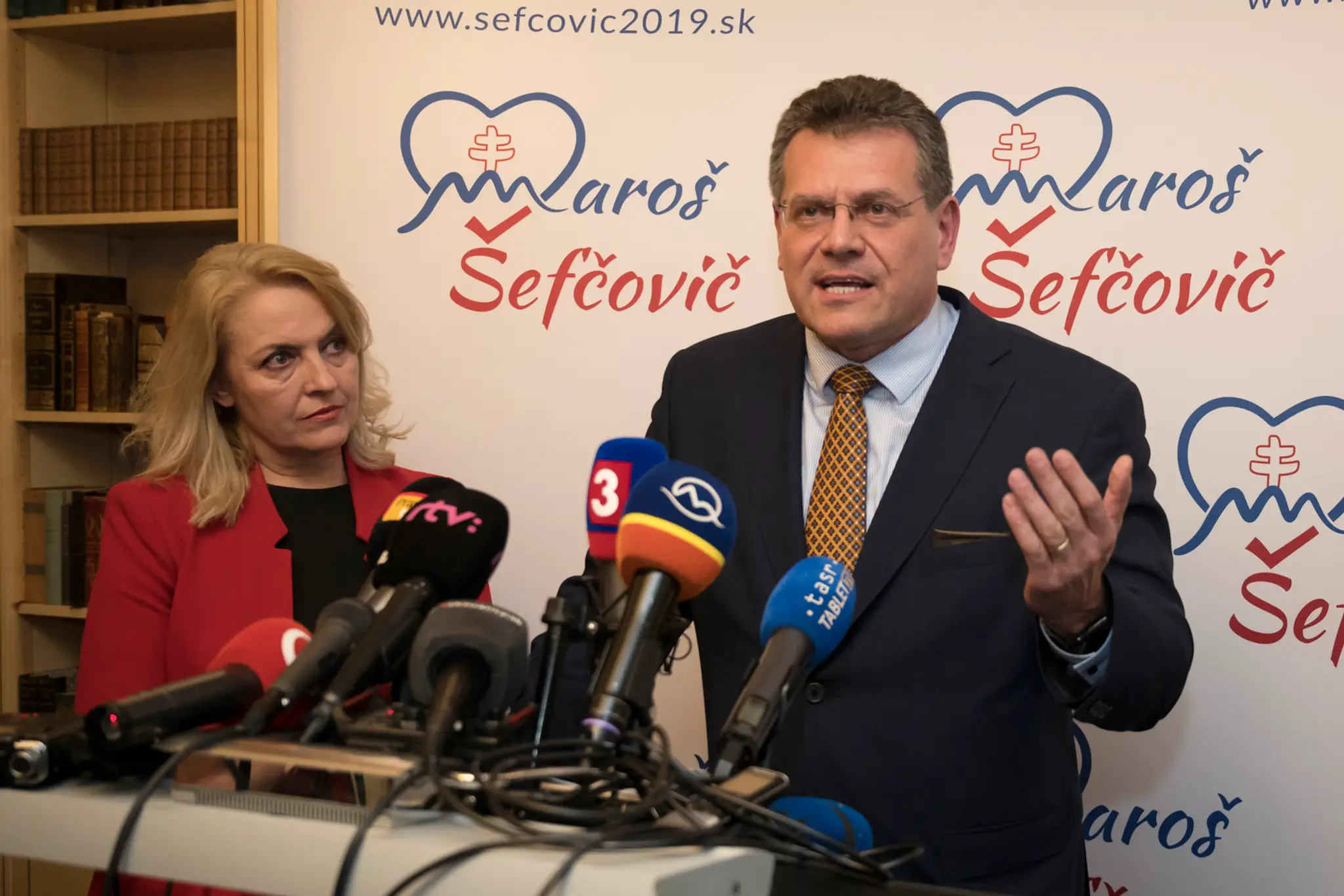 Maroš Šefčovič počas rozhovoru 