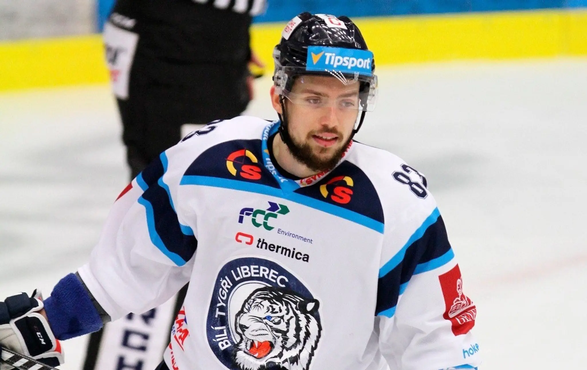 Martin Bakoš v drese českého klubu Bílí Tygři Liberec.
