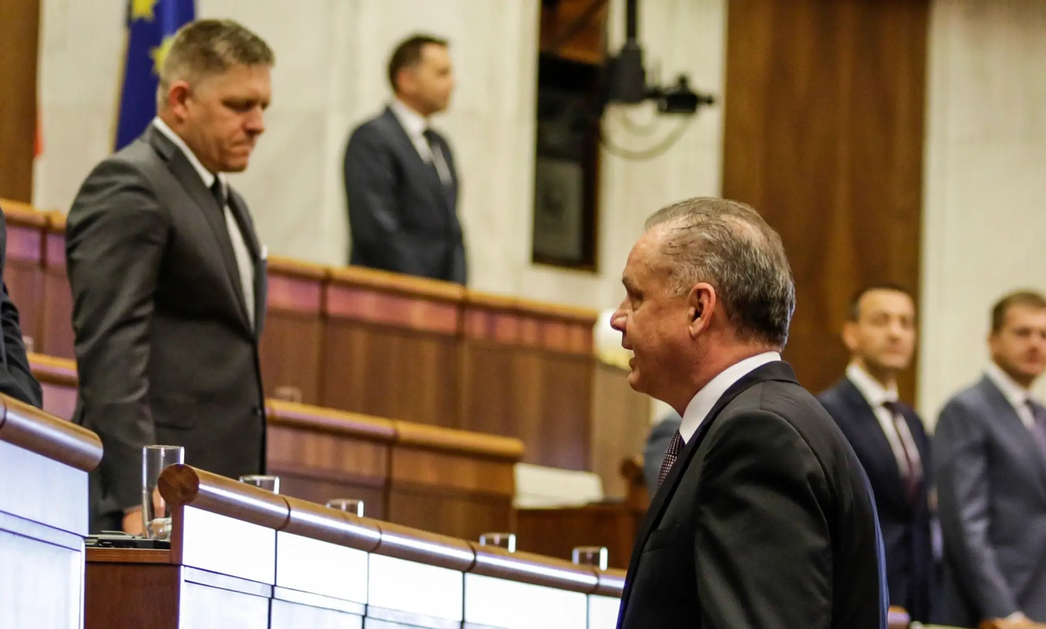 Andrej Kiska a Robert Fico