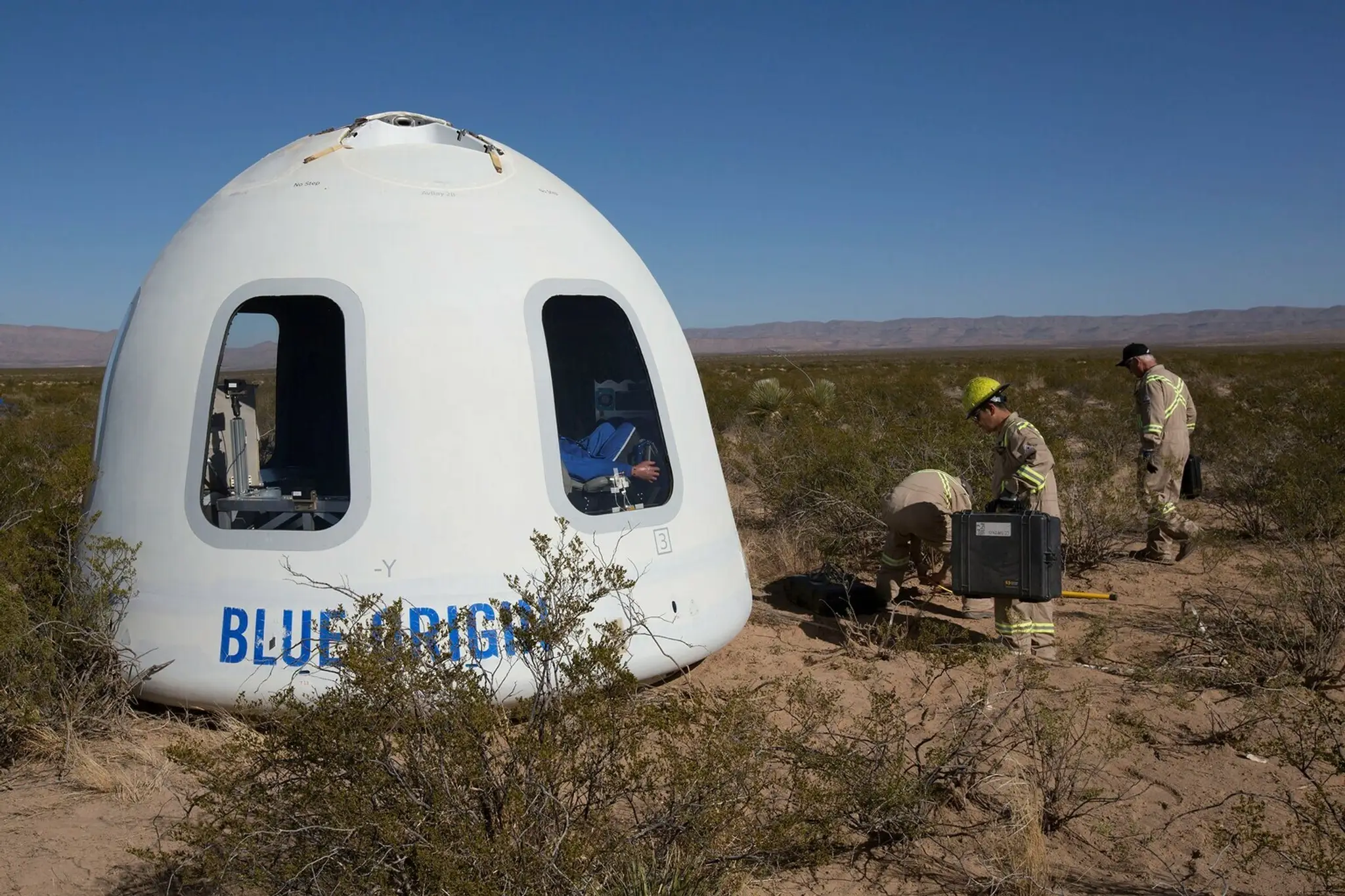 Kozmická kapsula spoločnosti Blue Origin.