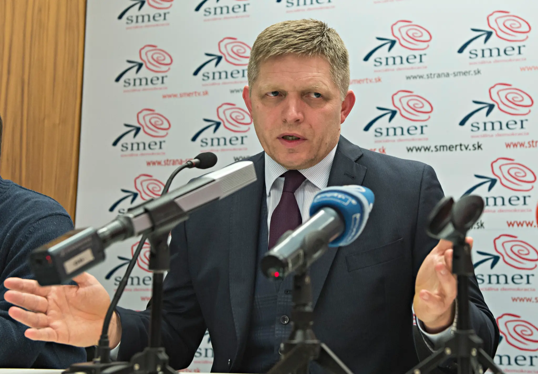 Na snímke predseda Smeru-SD a premiér SR Robert Fico 