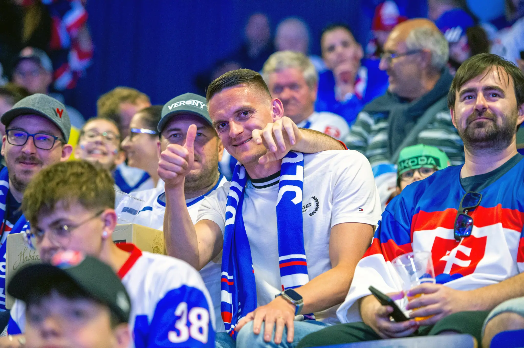 Róbert Polievka na hokeji v Ostrave.