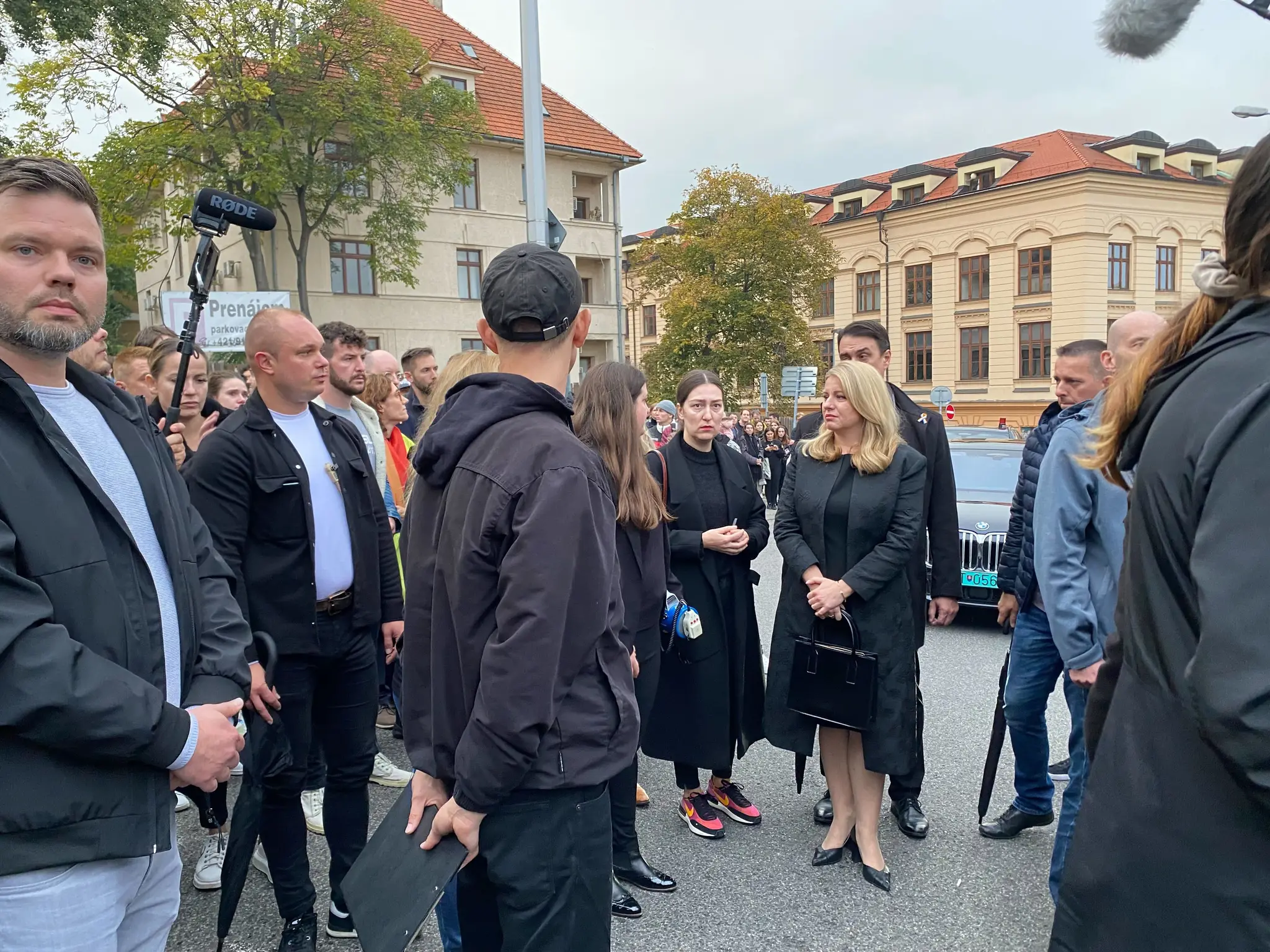 Prezidentka SR Zuzana Čaputová na spomienkovom pochode za obete Matúša a Juraja