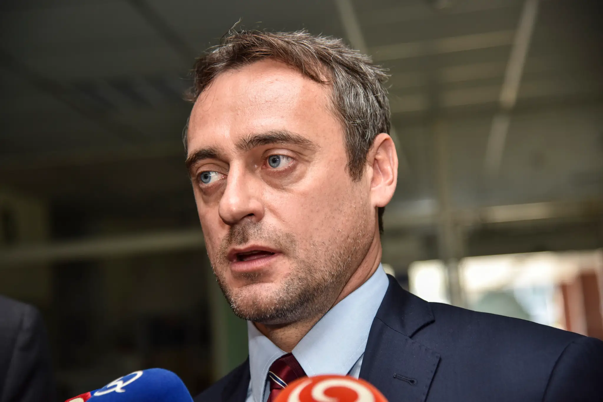 Moderátor Michal Kovačič.
