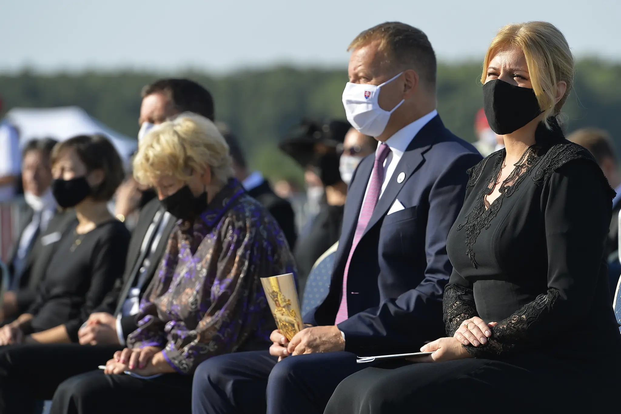 Na snímke sprava prezidentka Zuzana Čaputová a predseda NR SR Boris Kollár 