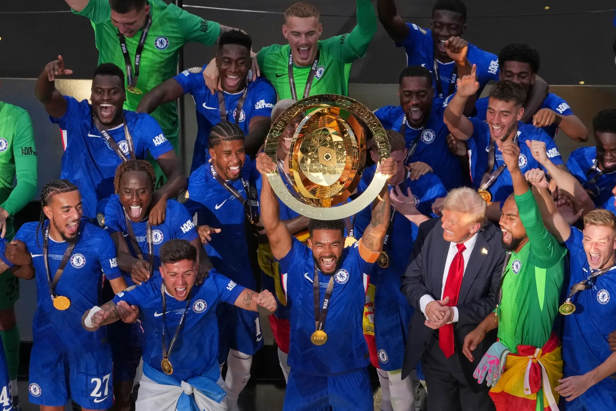 Hráči Chelsea po víťazstve na MS klubov
