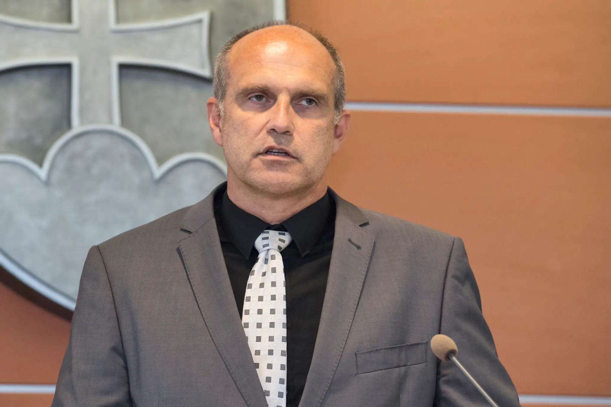 Na snímke nový prezident Policajného zboru SR Milan Lučanský