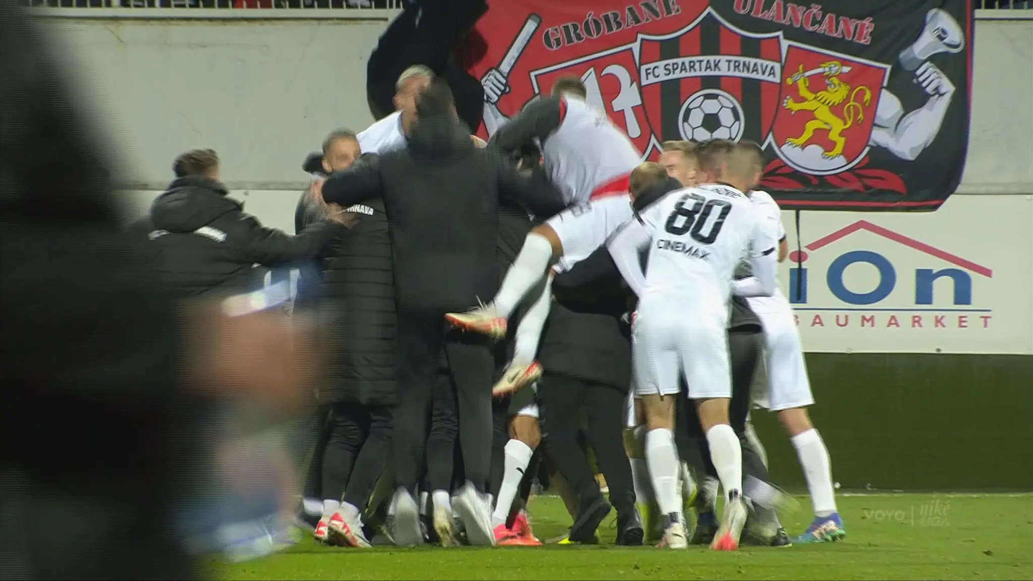 Gólová radosť futbalistov Trnavy.