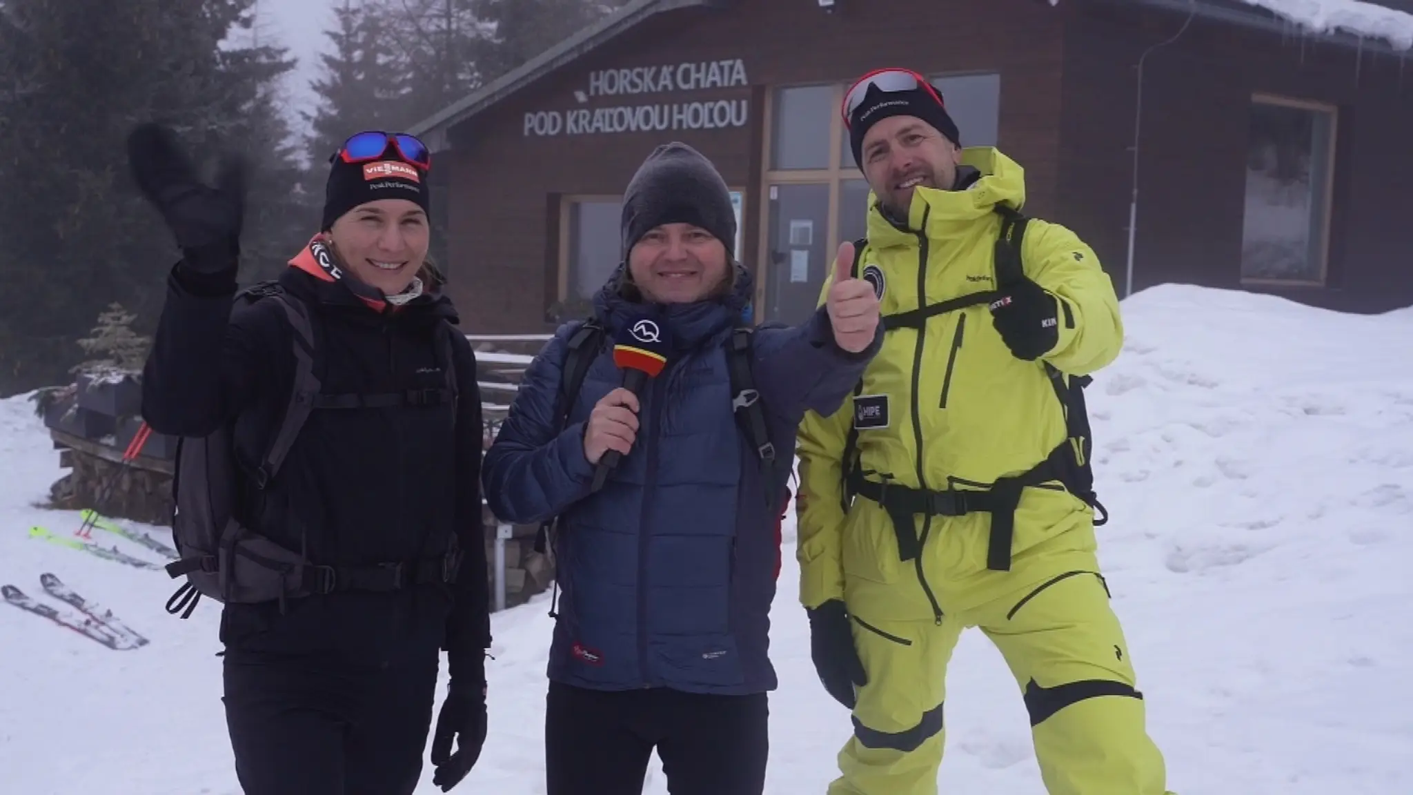 Ján Tribula s Nasťou a jej manželom