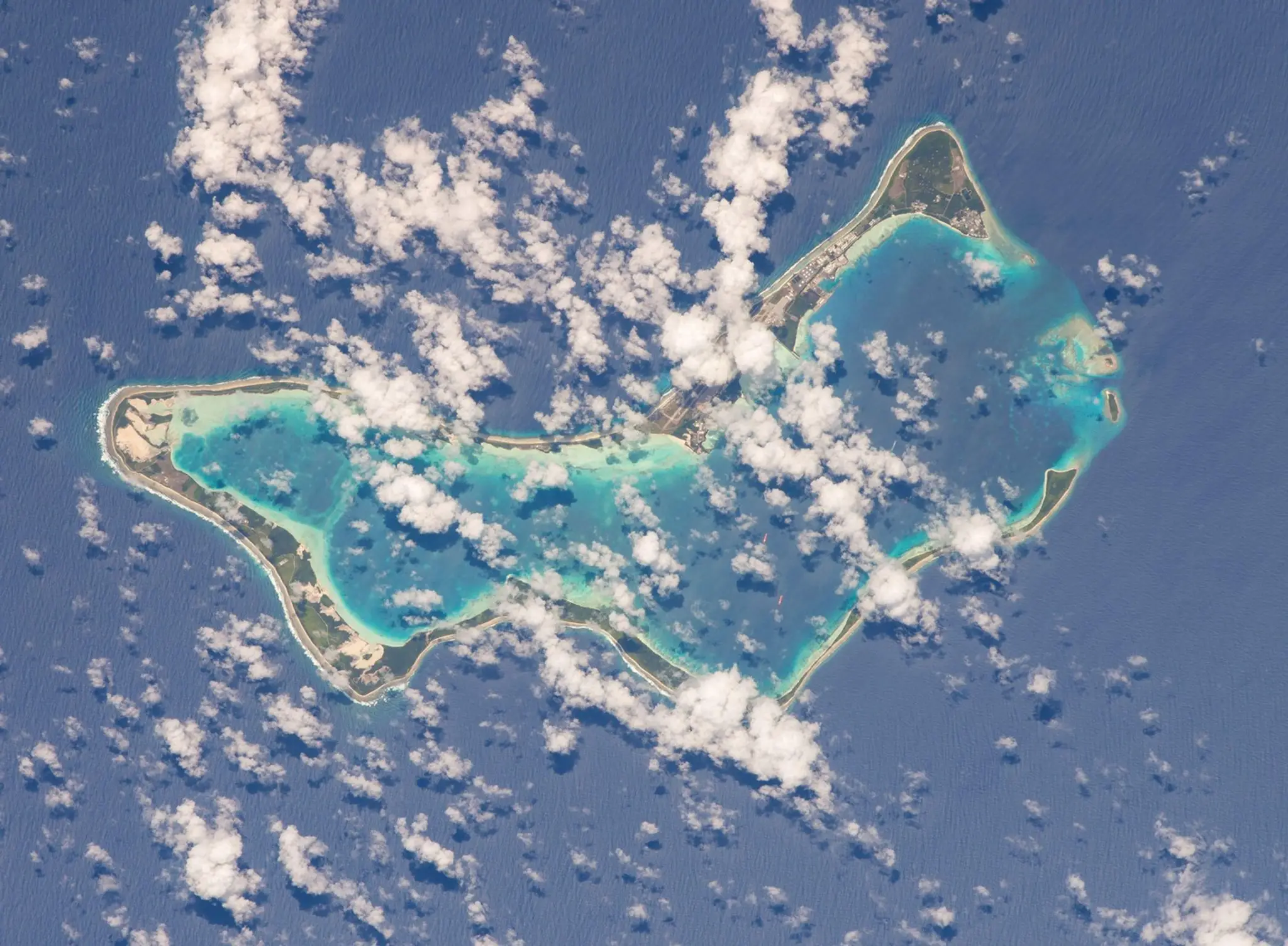 Ostrov Diego Garcia, miesto dôležitej americkej vojenskej základne.