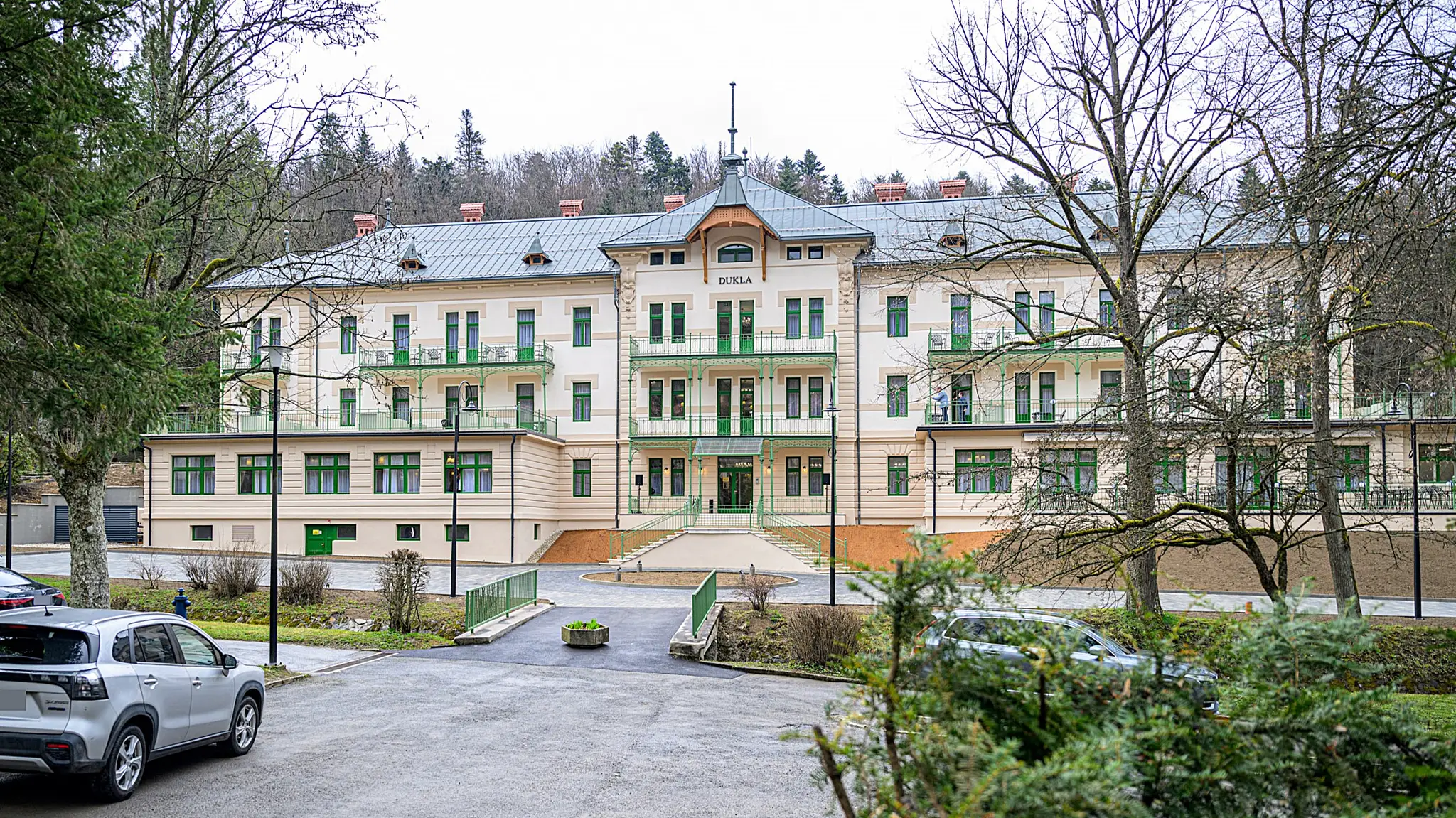 Hotel Dukla v Bardejovských Kúpeľoch.