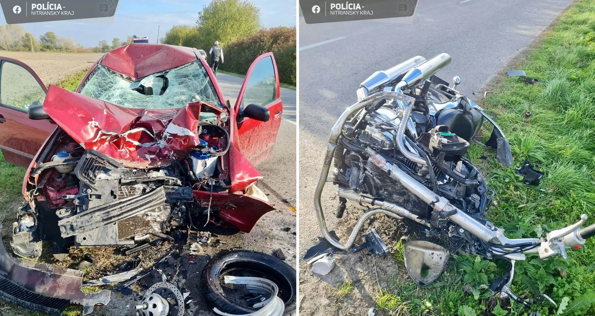 Pri zrážke s autom zahynul motorkár.