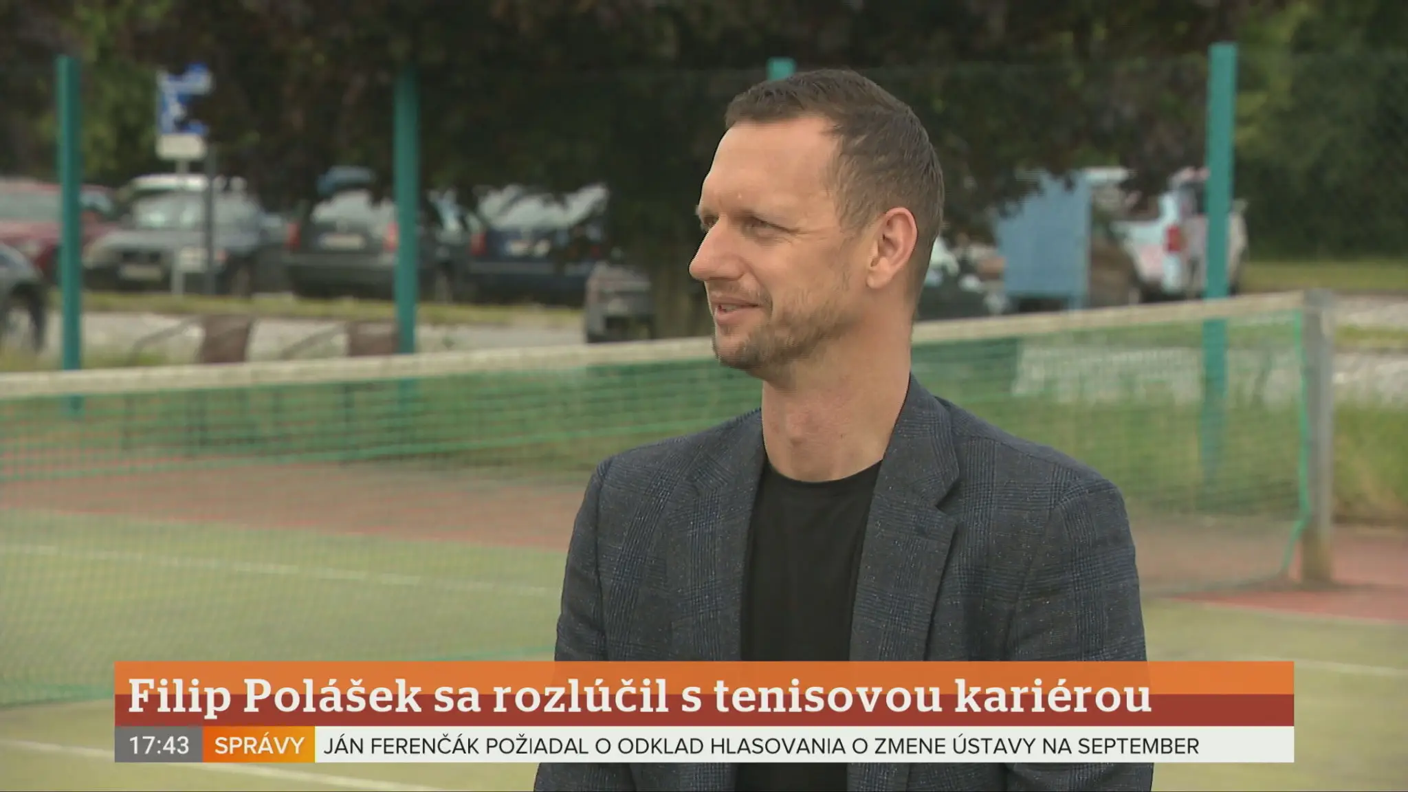 Tenista Filip Polášek v TN live.