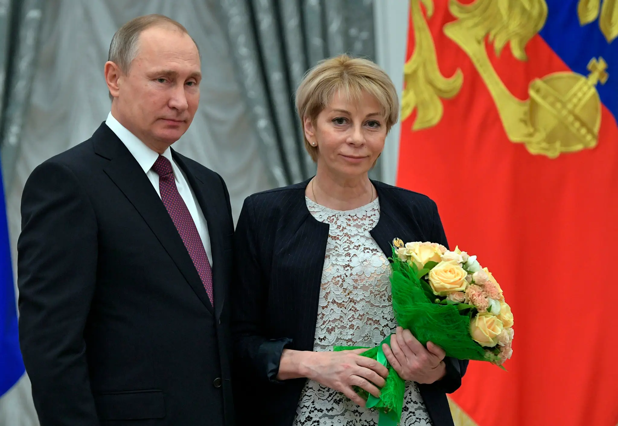 Lekárka Jelizaveta Glinková s prezidentom Vladimírom Putinom.