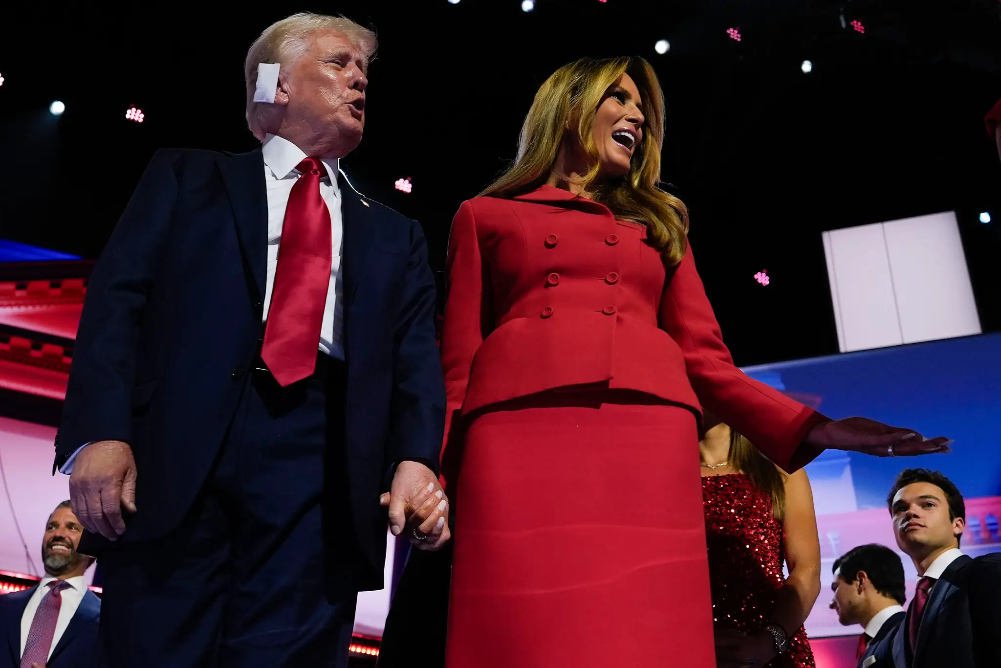 Na snímke Donald Trump s manželkou Melanie.