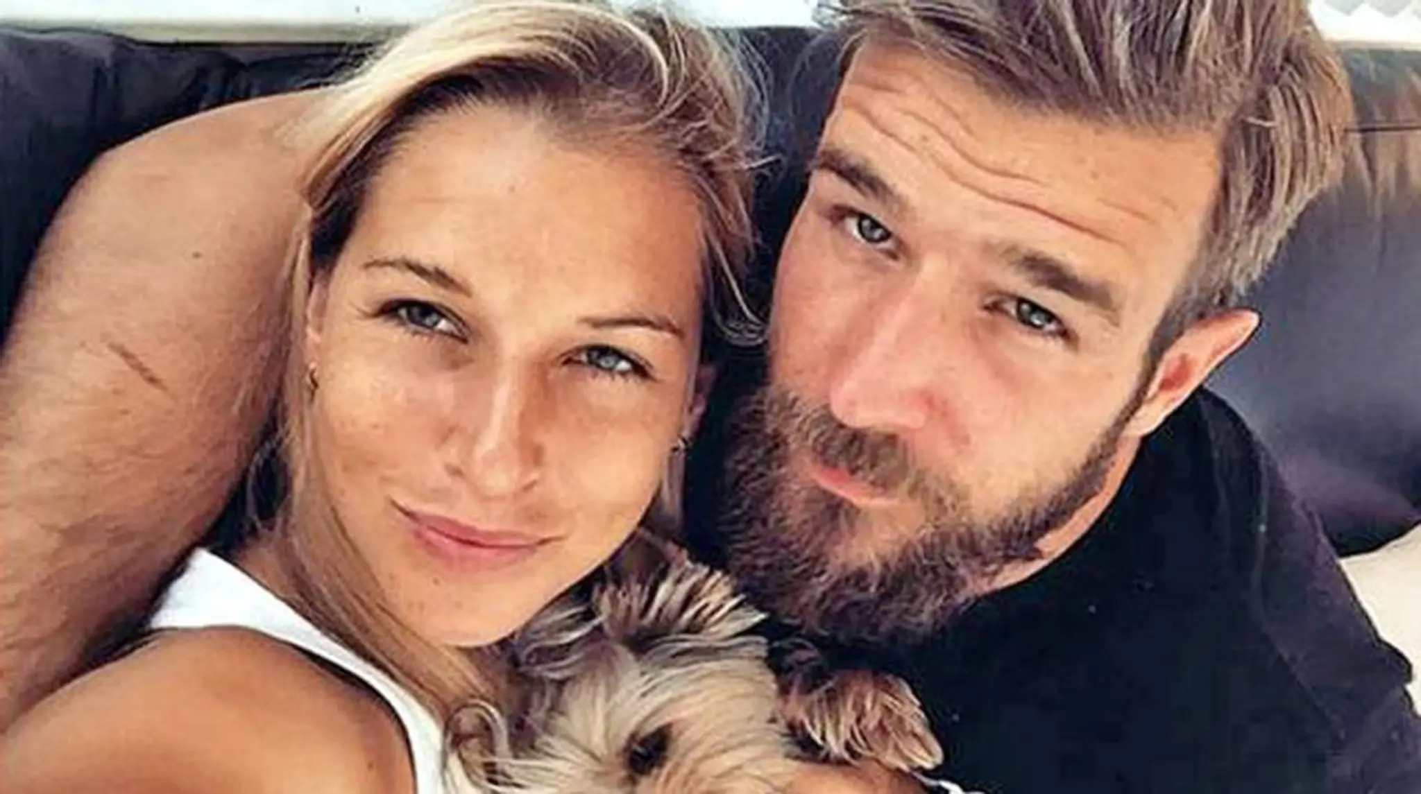Dominika Cibulková s manželom Michalom.