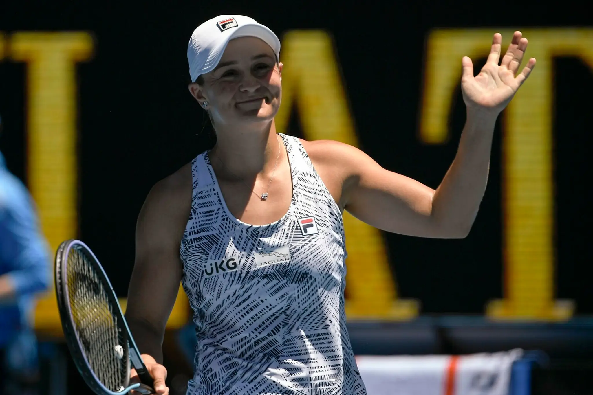Ash Bartyová reaguje po 2. kole Australian Open 2022.