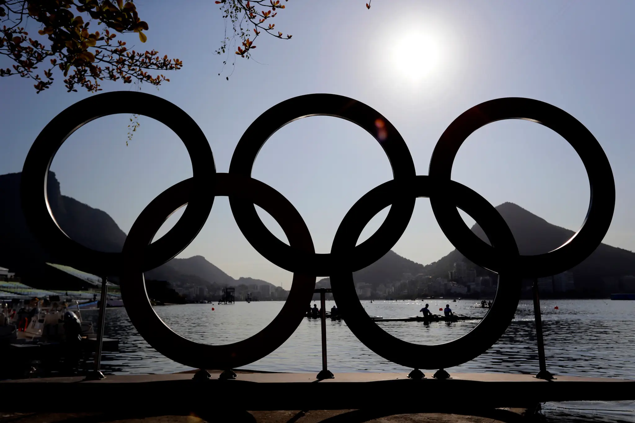 Na snímke olympijské kruhy 5. augusta 2016 v brazílskom Riu de Janeiro